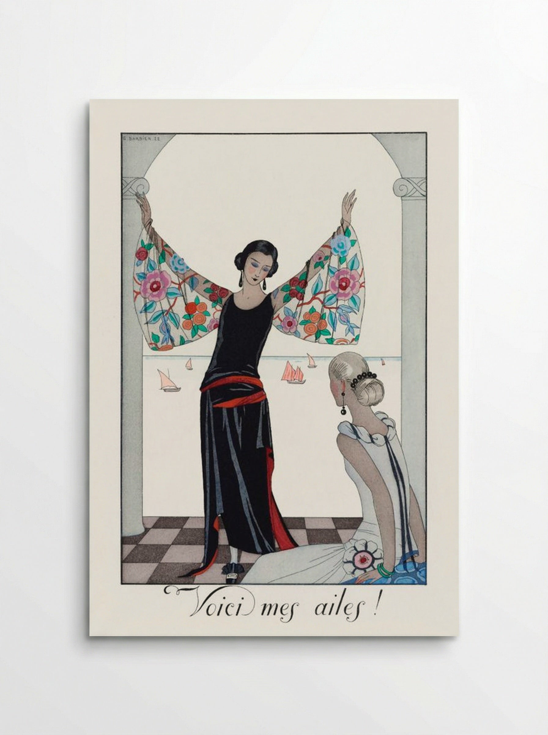 Voici mes ailes! - George Barbier - Poster