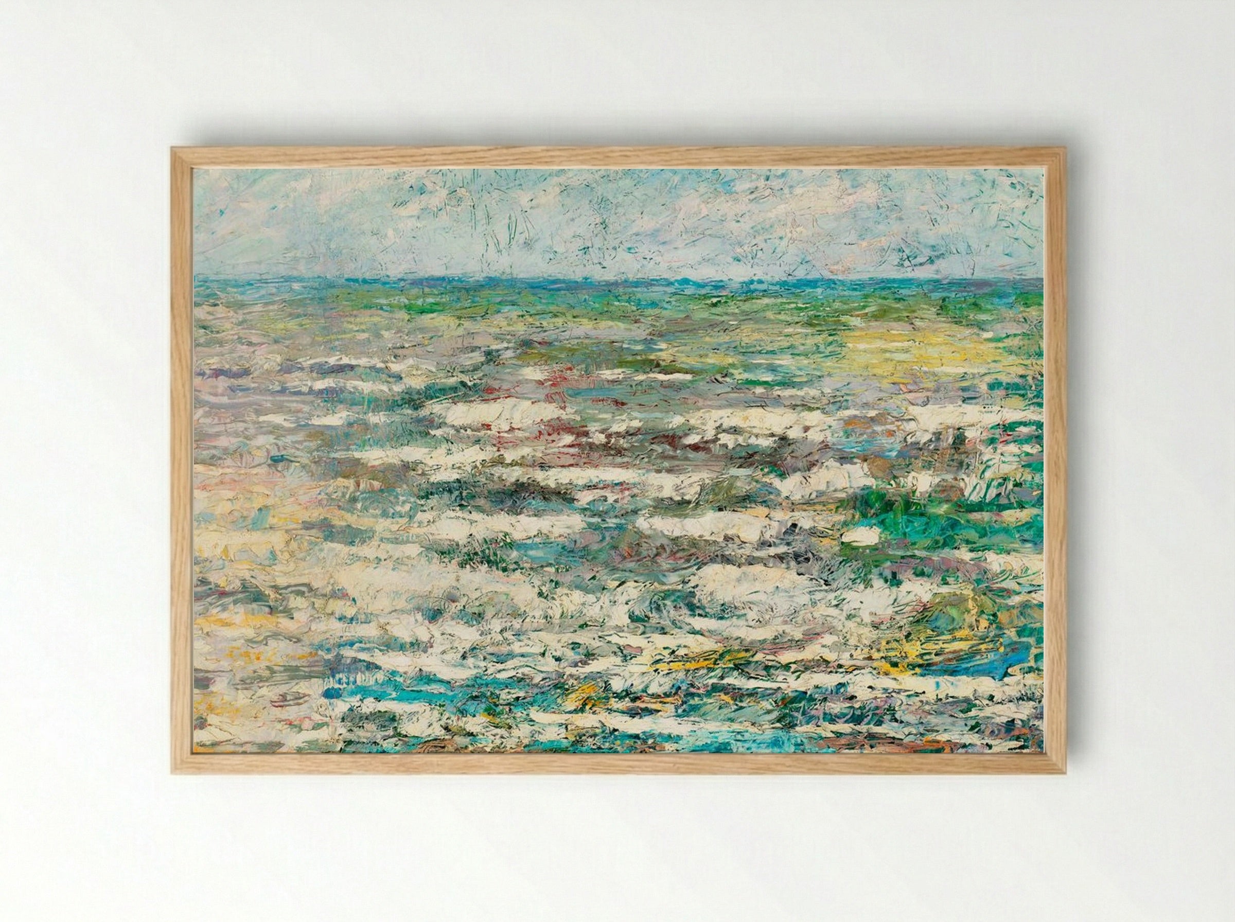 The Sea - Jan Toorop - Framed Print Wood
