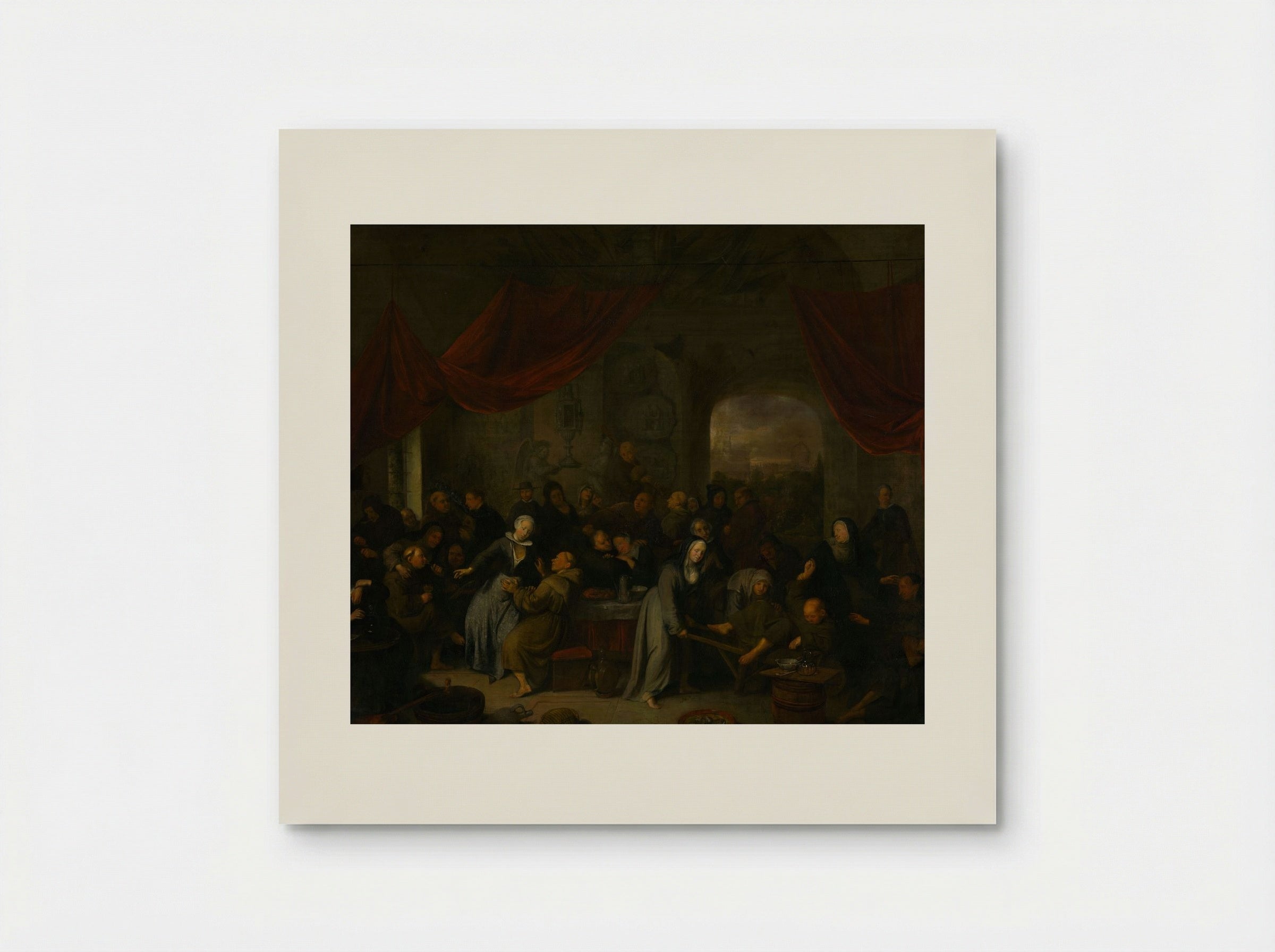 Monk's Entertainment in a Roman Cloister - Pieter Jansz. Quast - Poster