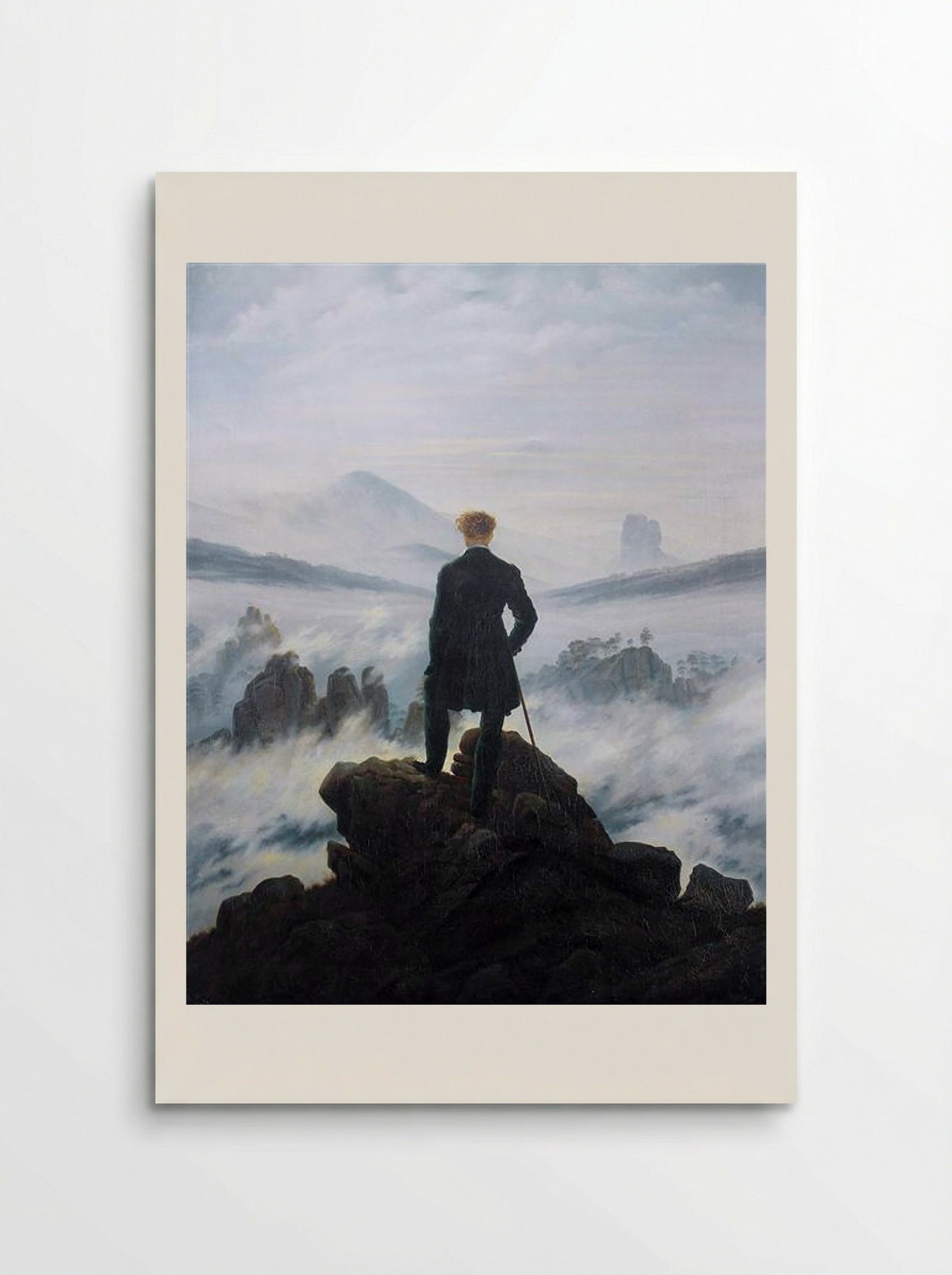 The Wanderer Above the Sea of Fog - Caspar David Friedrich - Poster