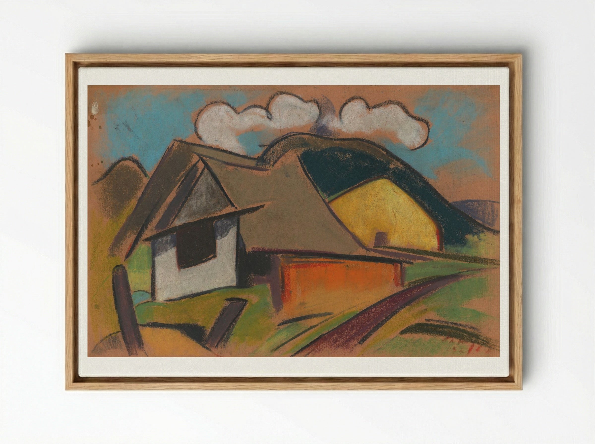 Cottages in the Mountains - Zolo Palugyay - Framed Canvas Wood
