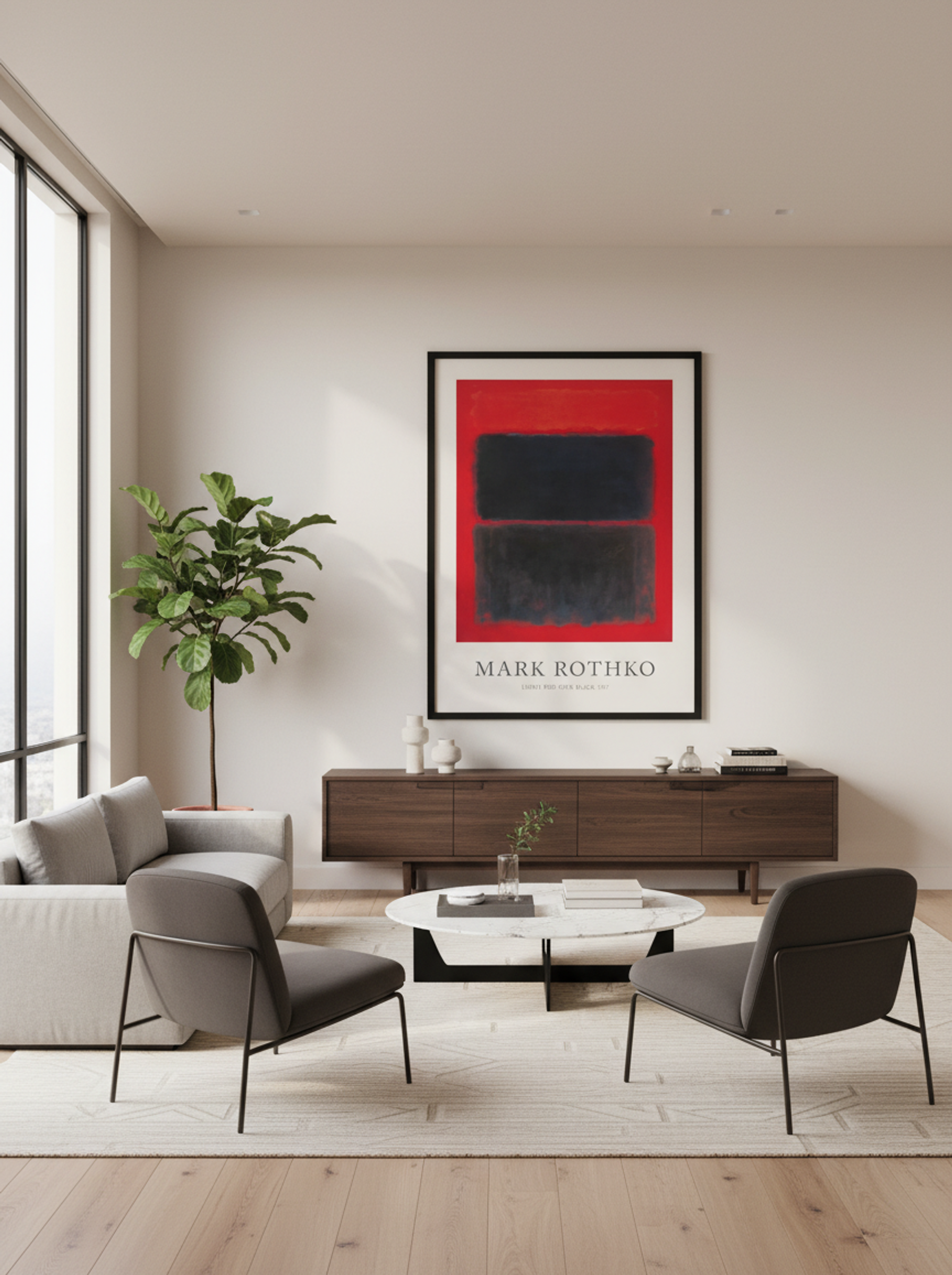 Light Red Over Black - Mark Rothko - Lifestyle