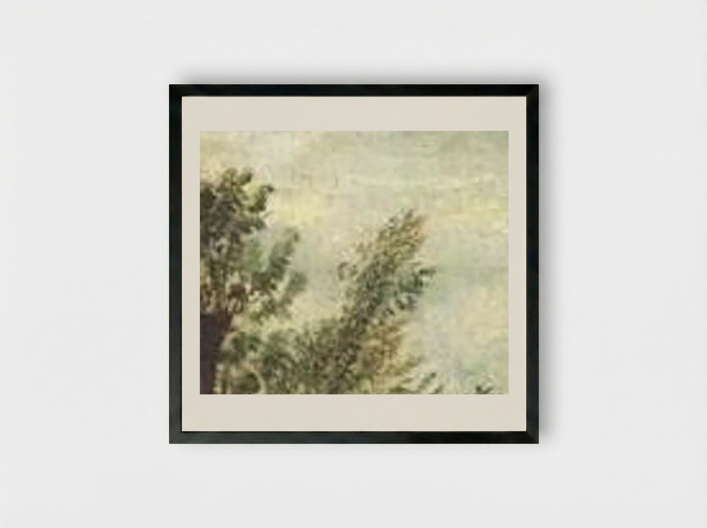 Water Meadows near Salisbury - John Constable - Framed Print Black