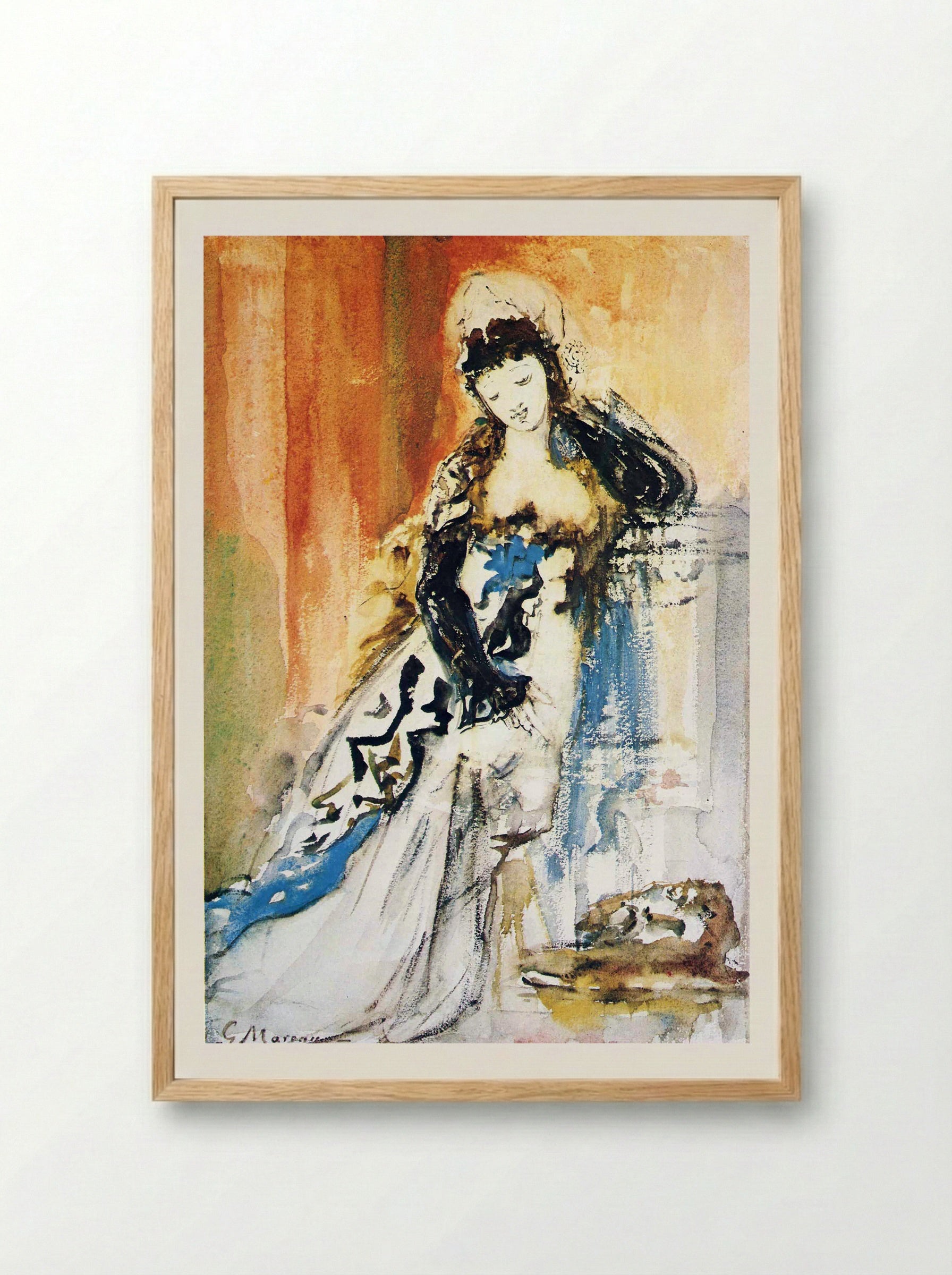 Salome - Charles Maurin - Framed Print Wood