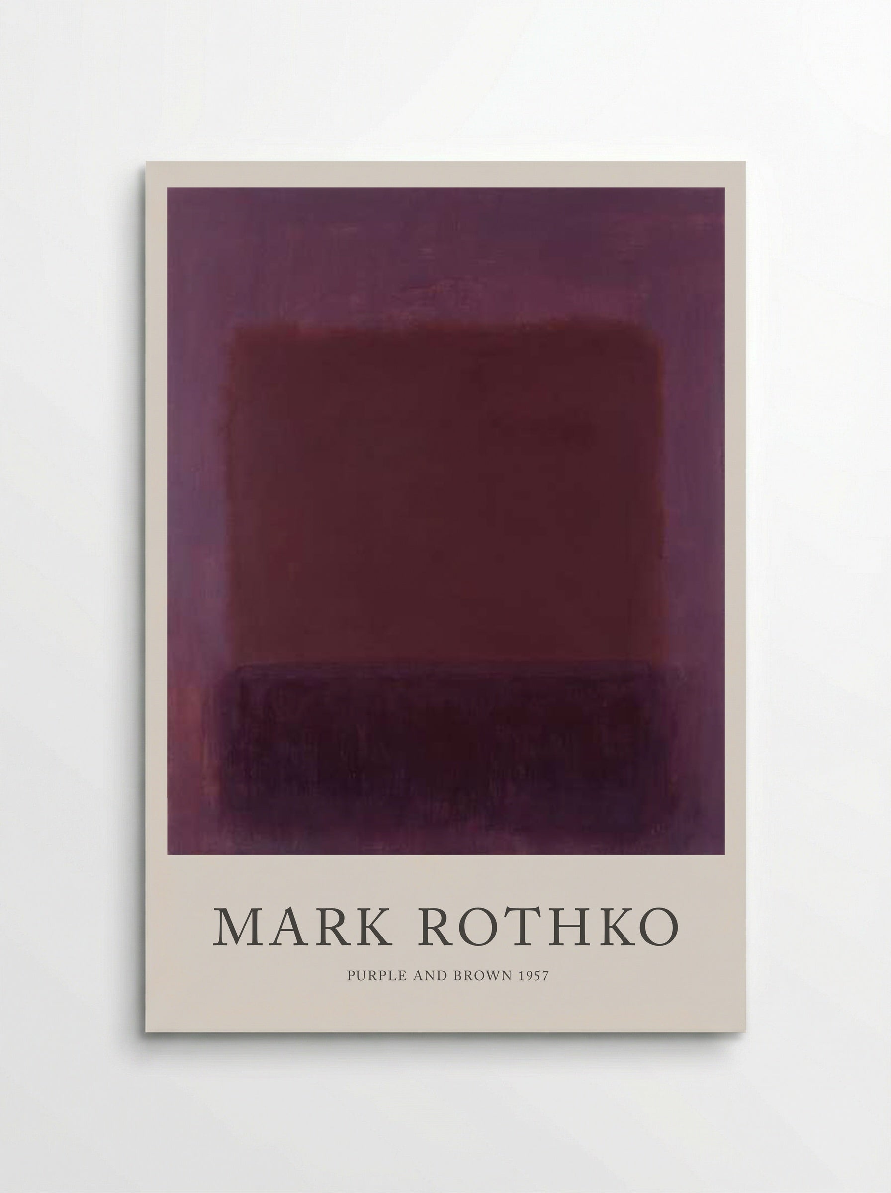 Purple and Brown - Mark Rothko - Poster