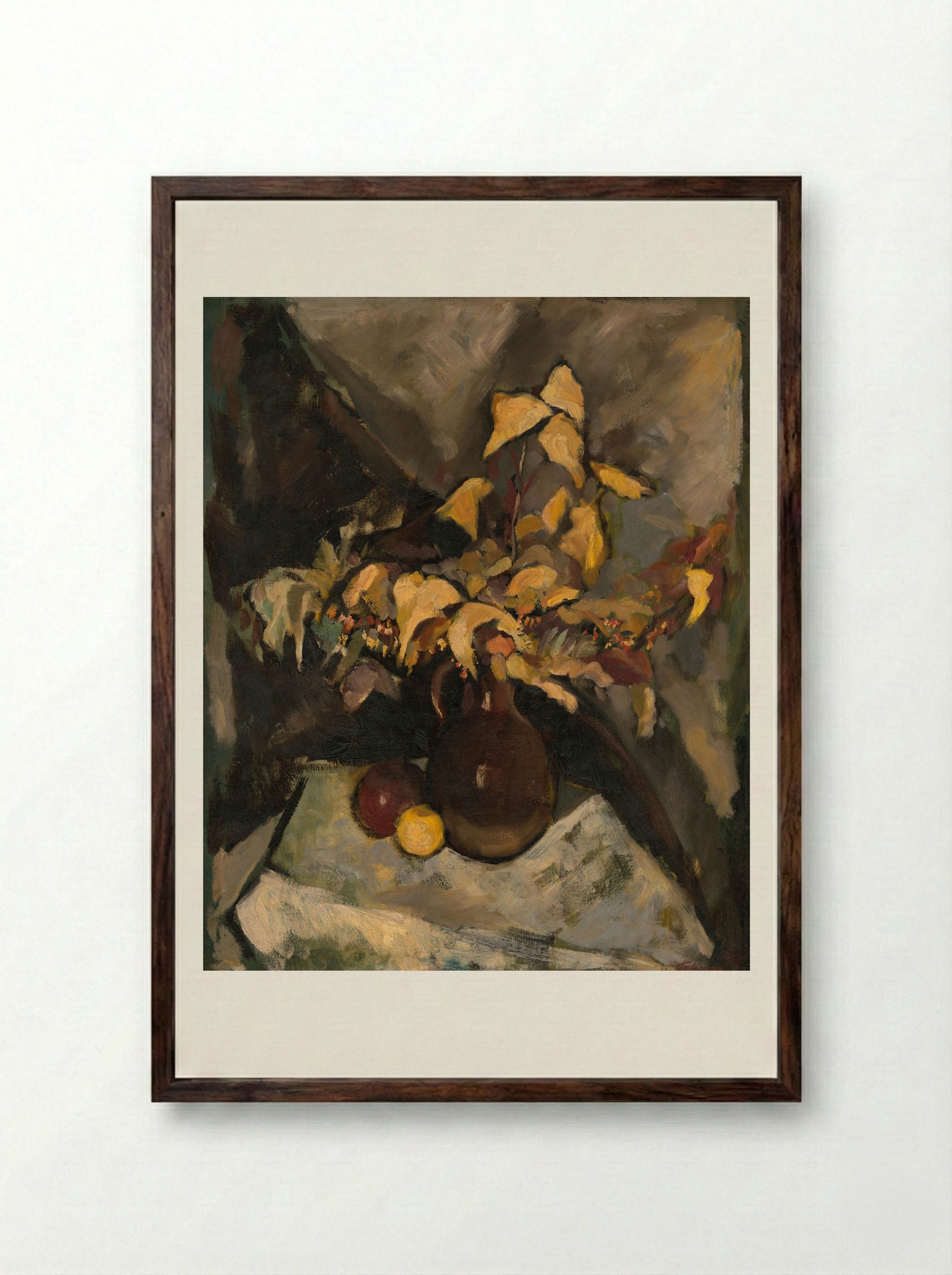 Autumn Still Life - Zolo Palugyay - Framed Print Dark Wood