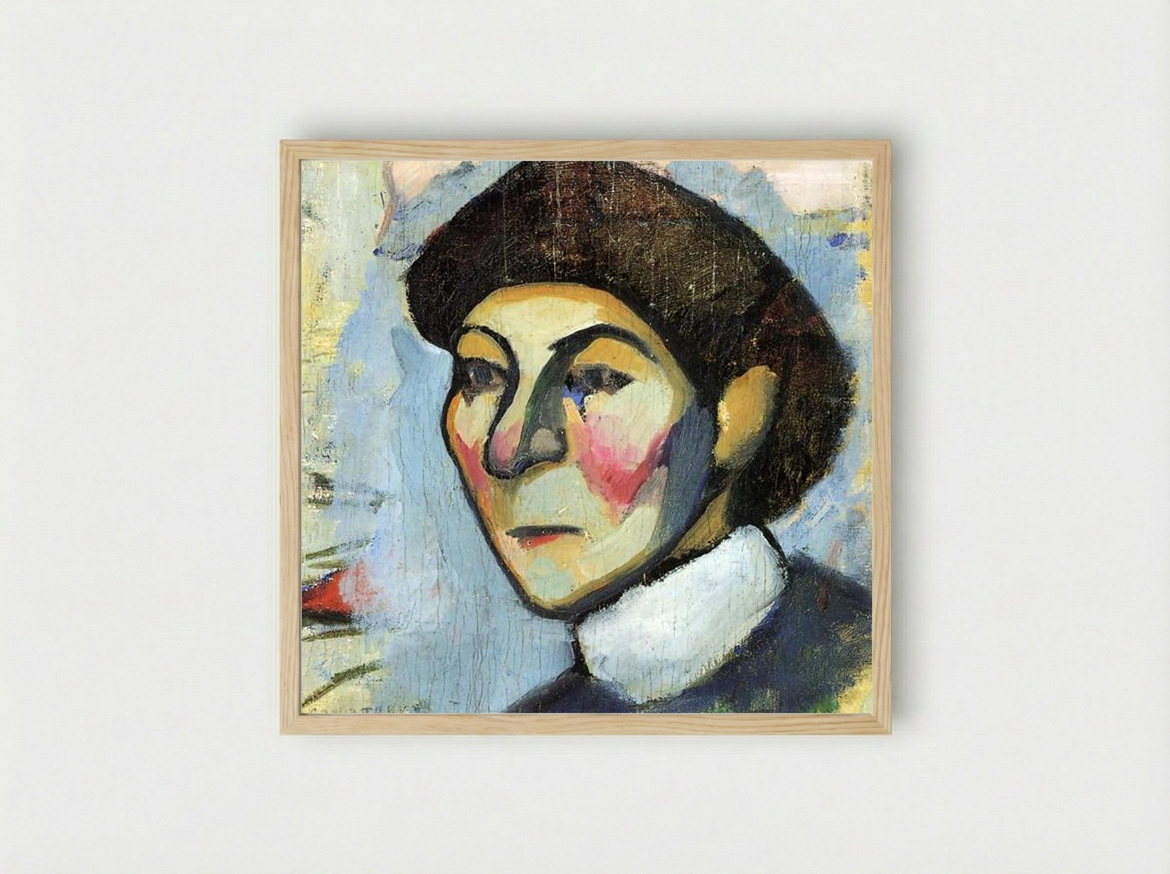 Portrait of Philomene - Sonia Delaunay - Framed Print Wood