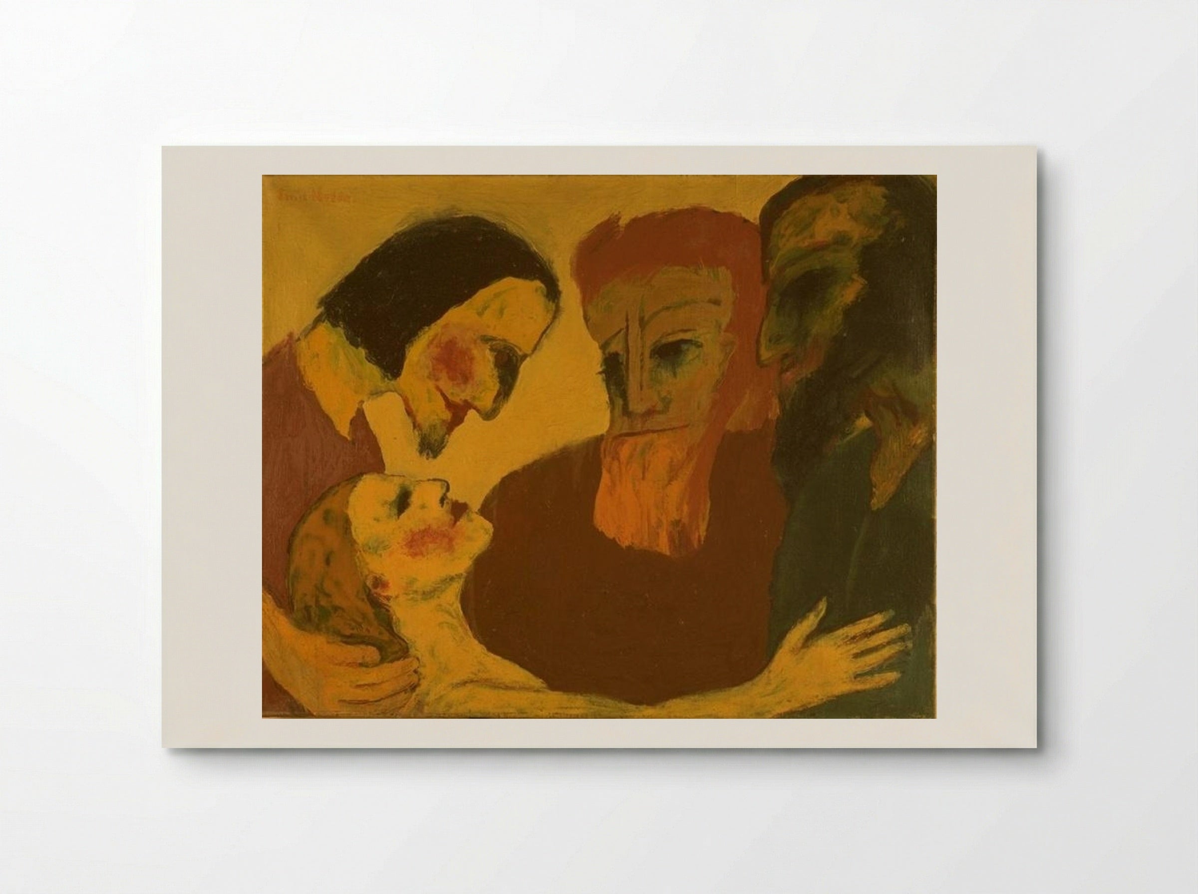 Jesus Christ and the Sinner - Emil Nolde - Poster