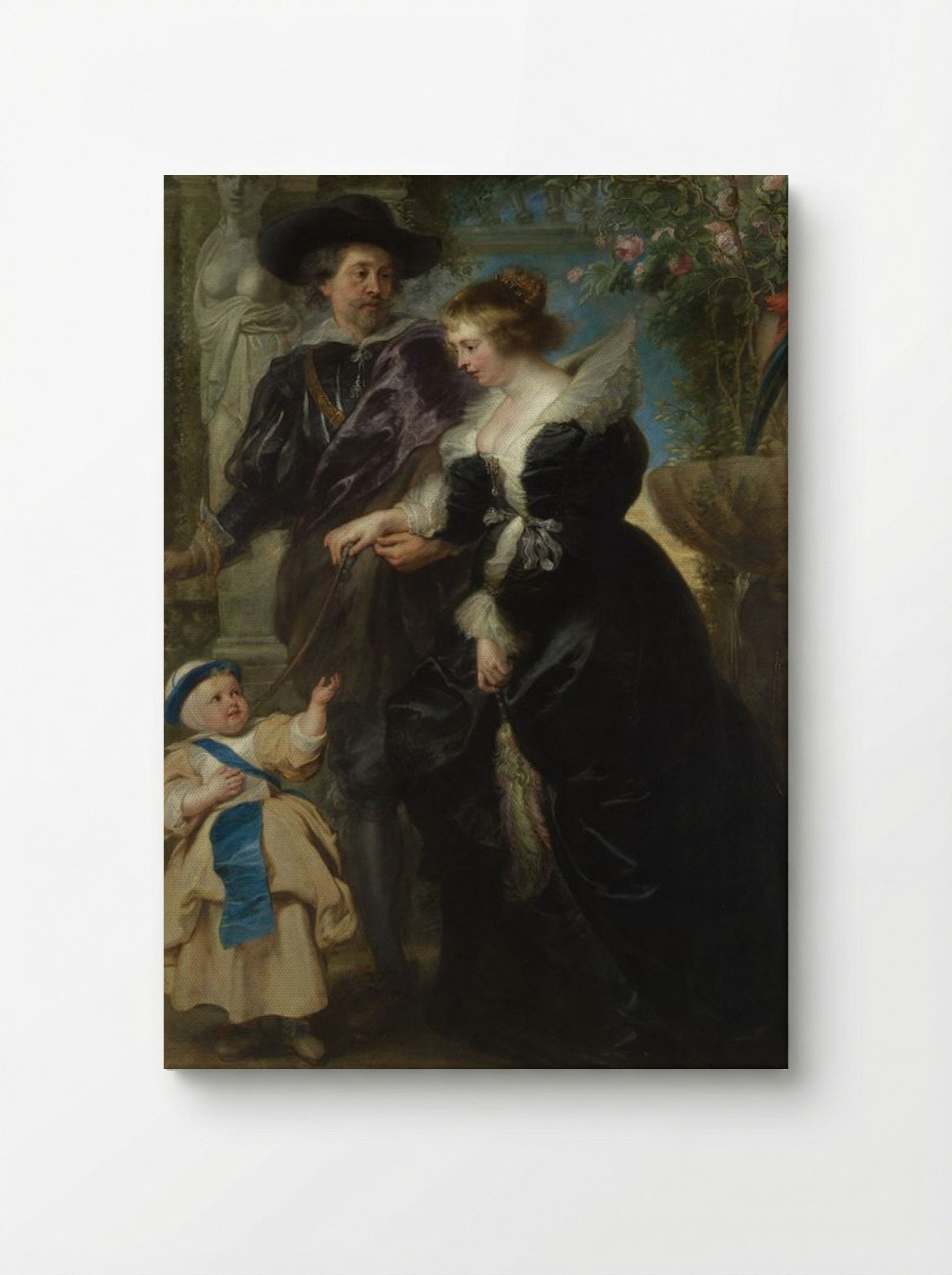 Helena Fourment and Their Son Frans - Peter Paul Rubens - Canvas