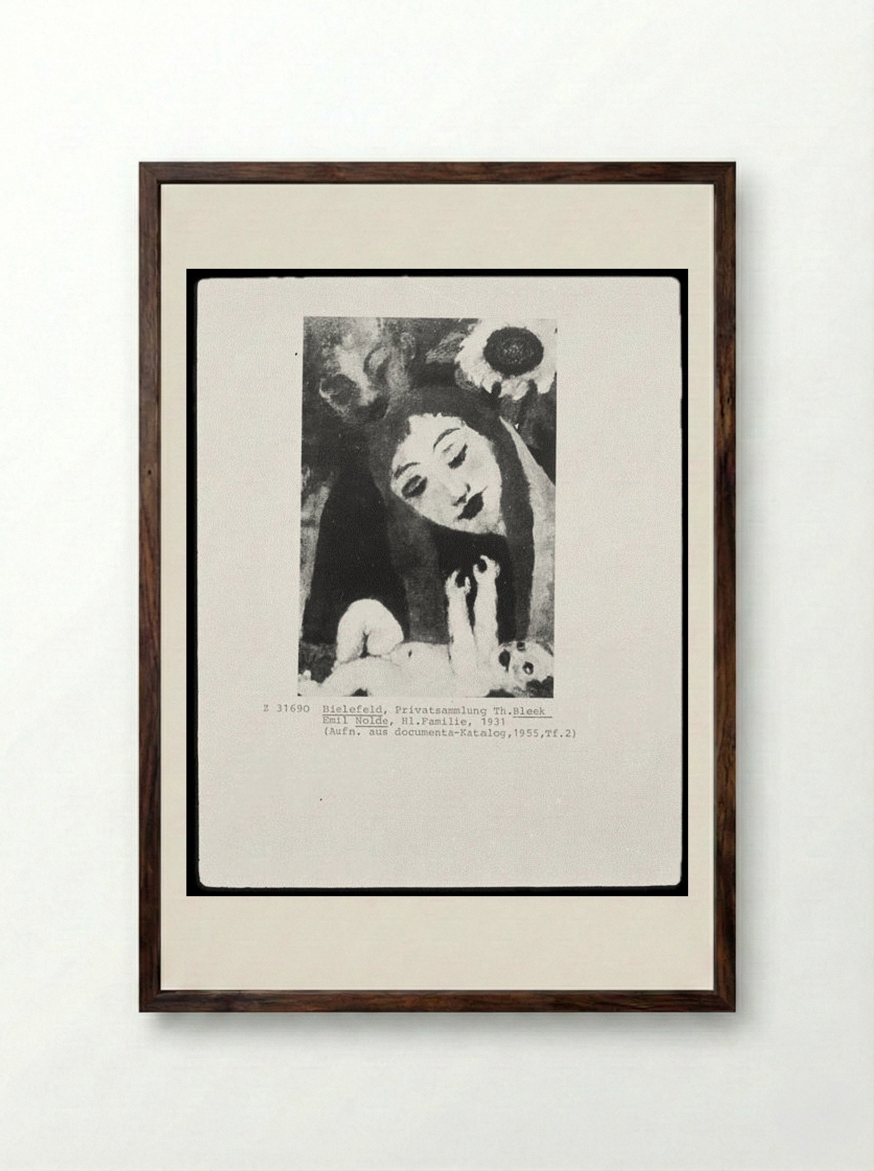 Holy Family - Emil Nolde - Framed Print Dark Wood