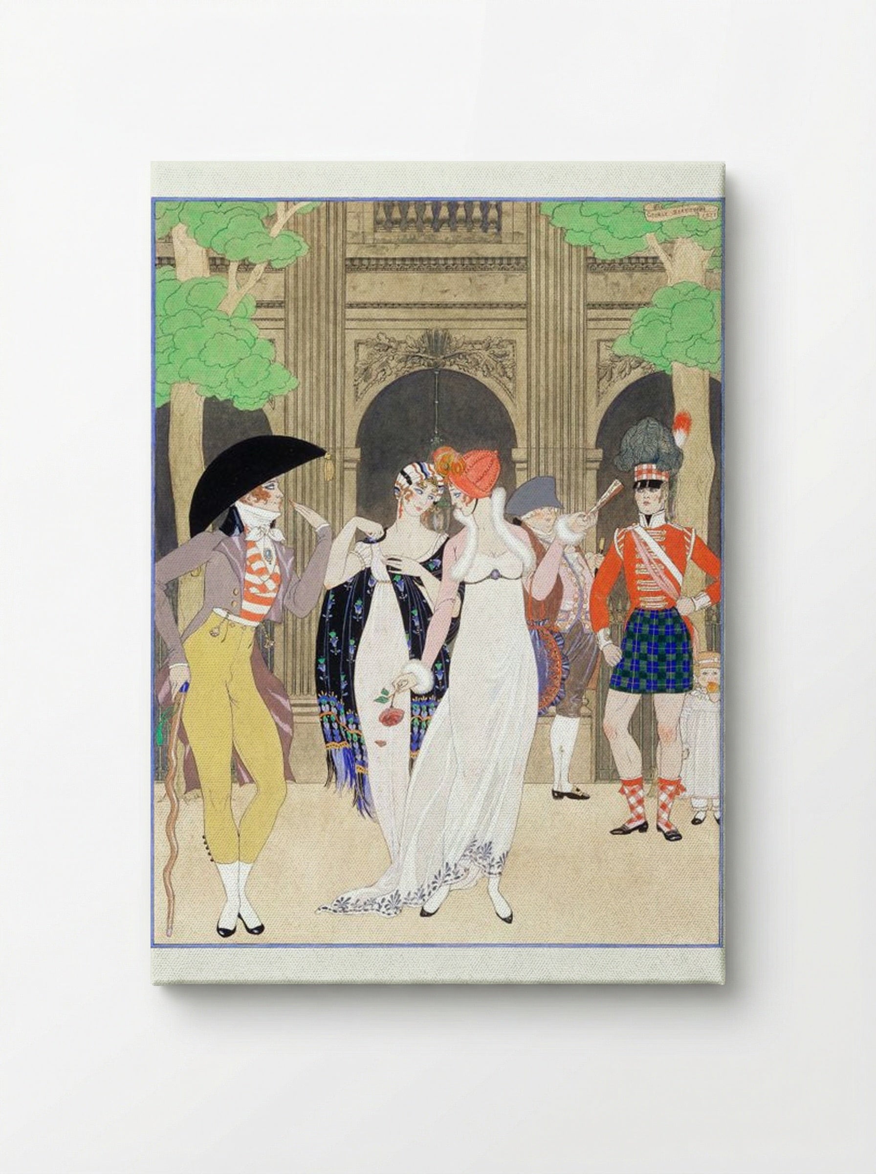 La Merveilleuse au Palais Royal - George Barbier - Canvas