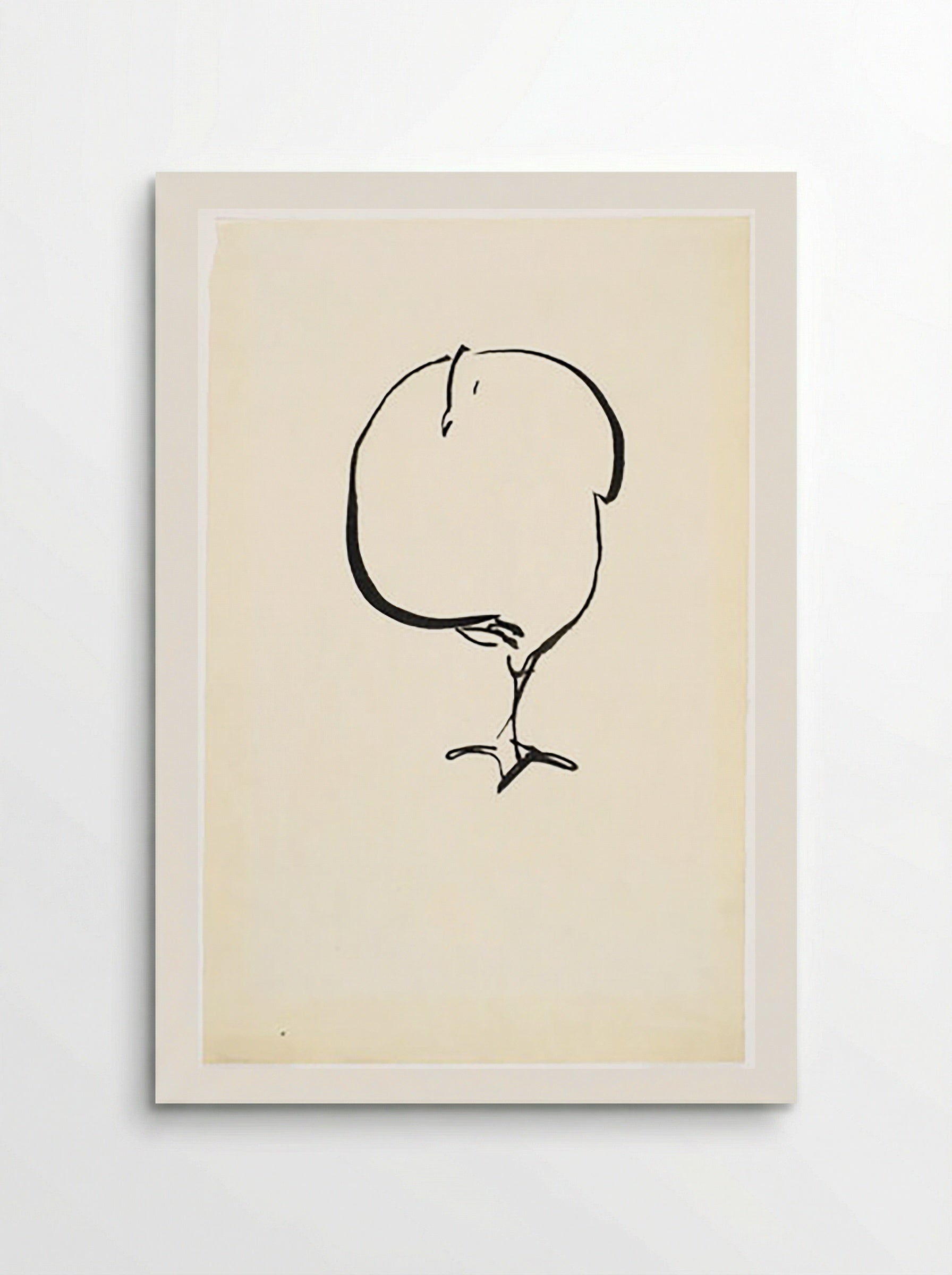 Standing Bird, Front View - Fine Art Print - Poster