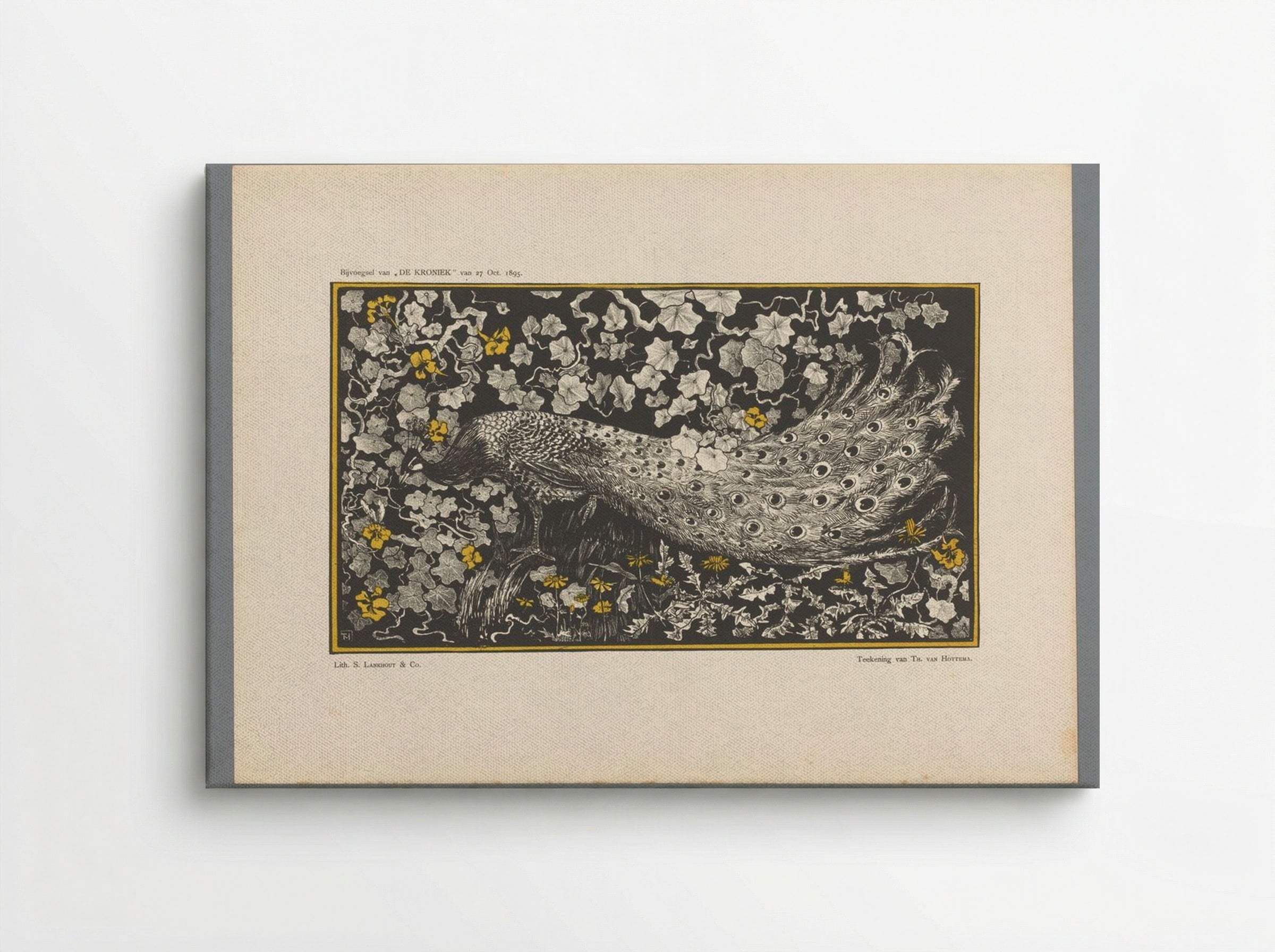 Pauw (Peacock Design) - Theo van Hoytema - Canvas
