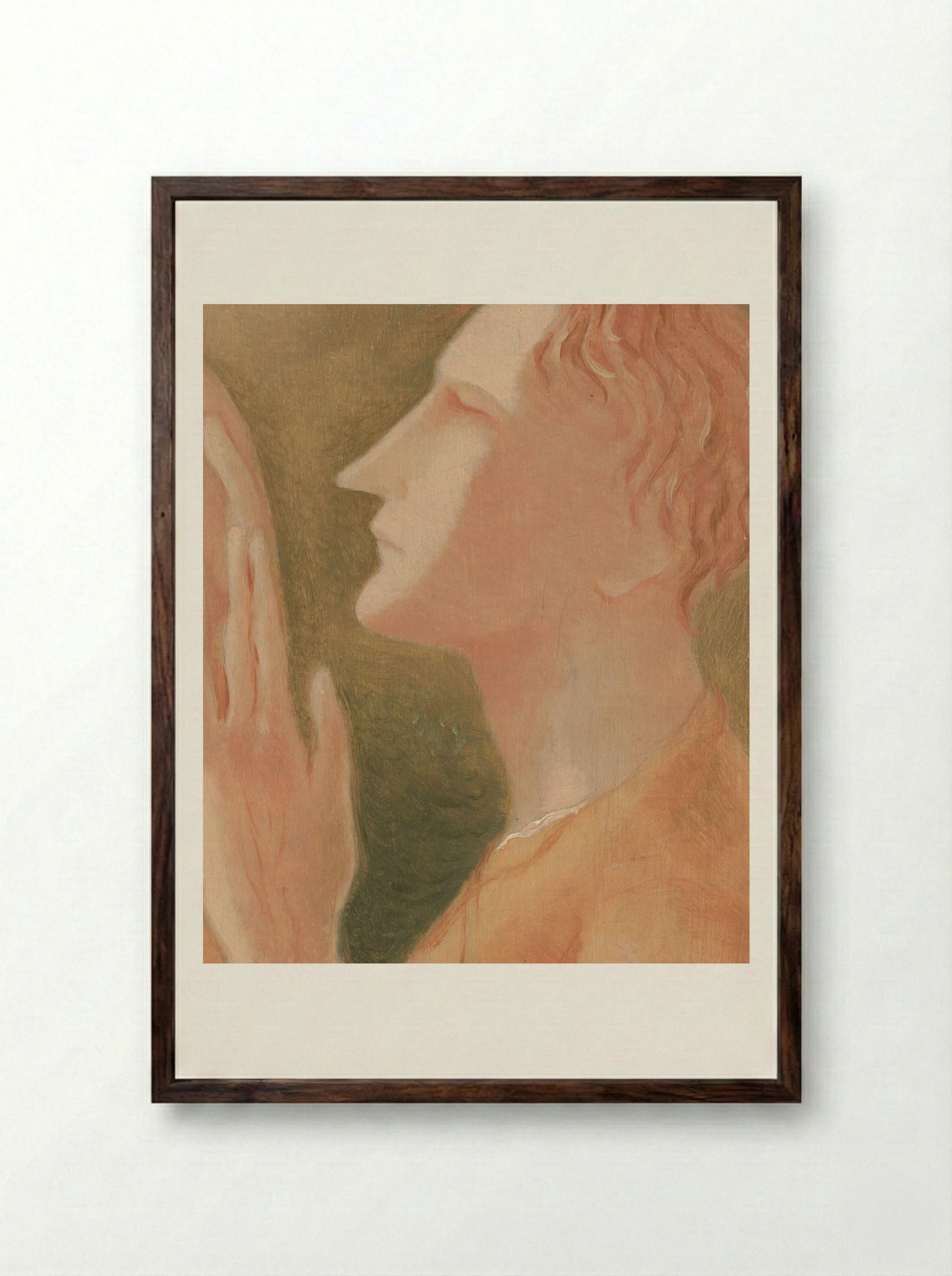 Blind Man - Mikuláš Galanda - Framed Print Dark Wood