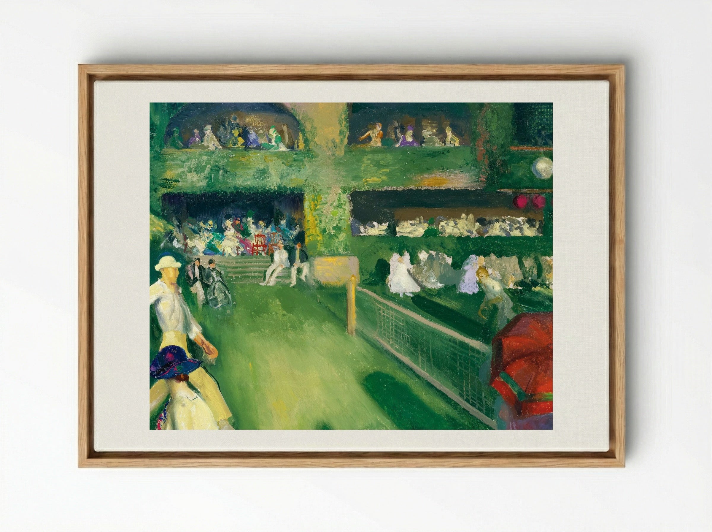 Tennis at Newport - George Bellows - Framed Canvas Wood