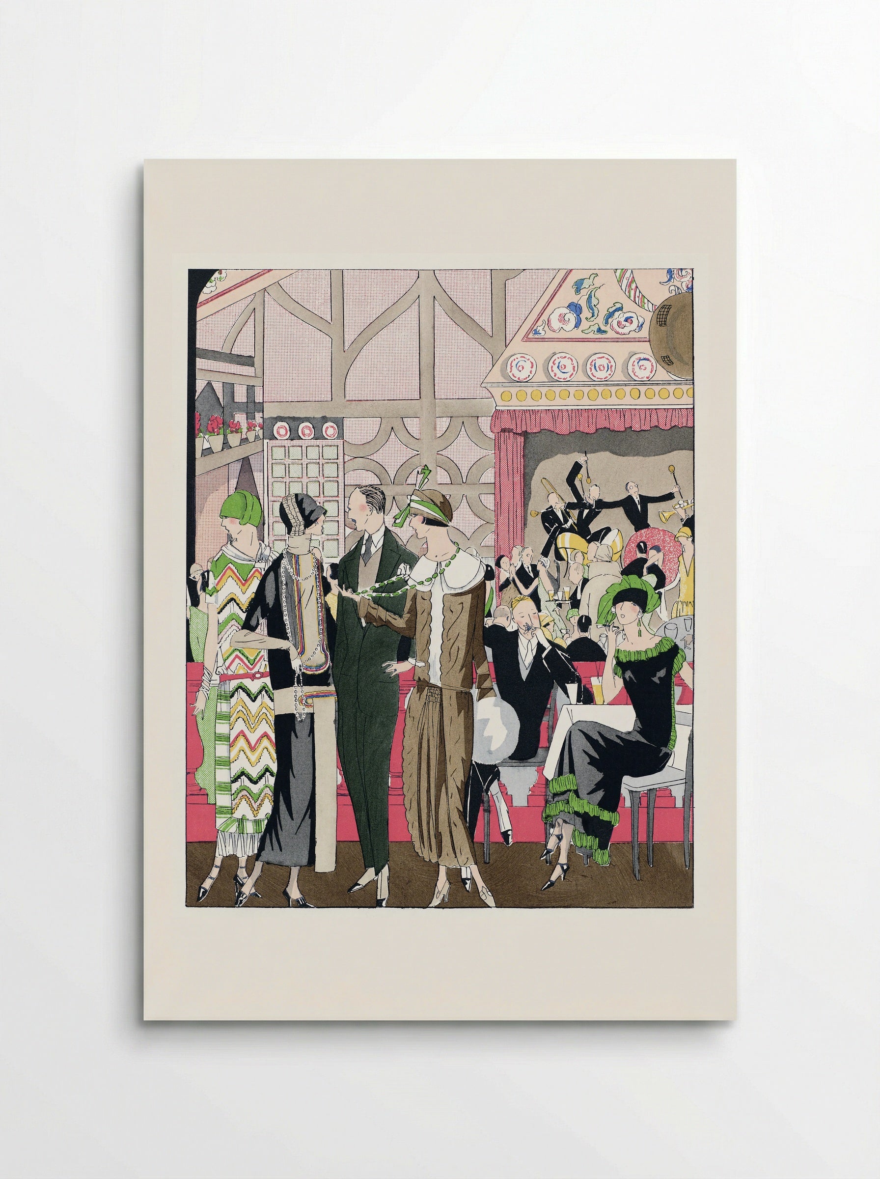 In a Restaurant - Bernard Boutet de Monvel - Poster