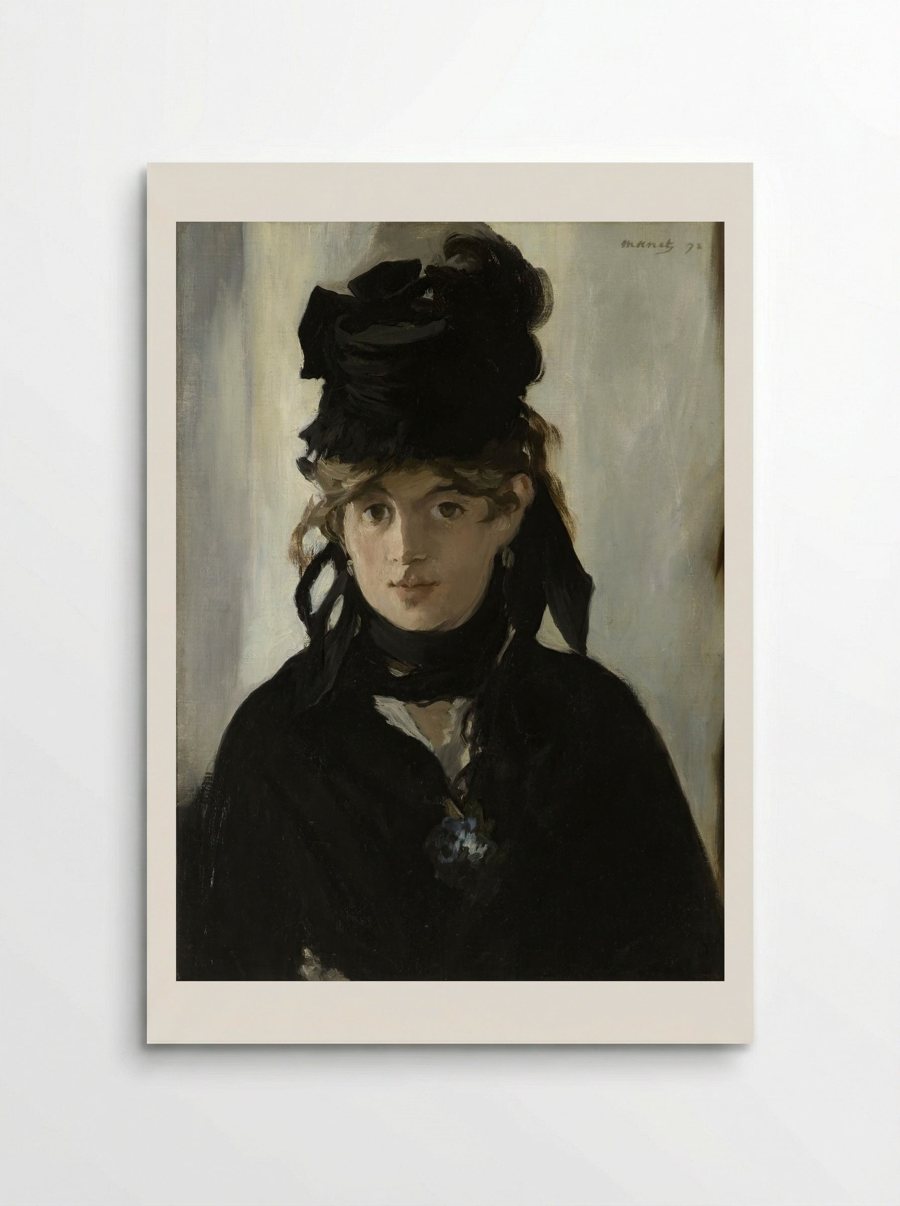 Berthe Morisot With a Bouquet of Violets - Édouard Manet - Poster