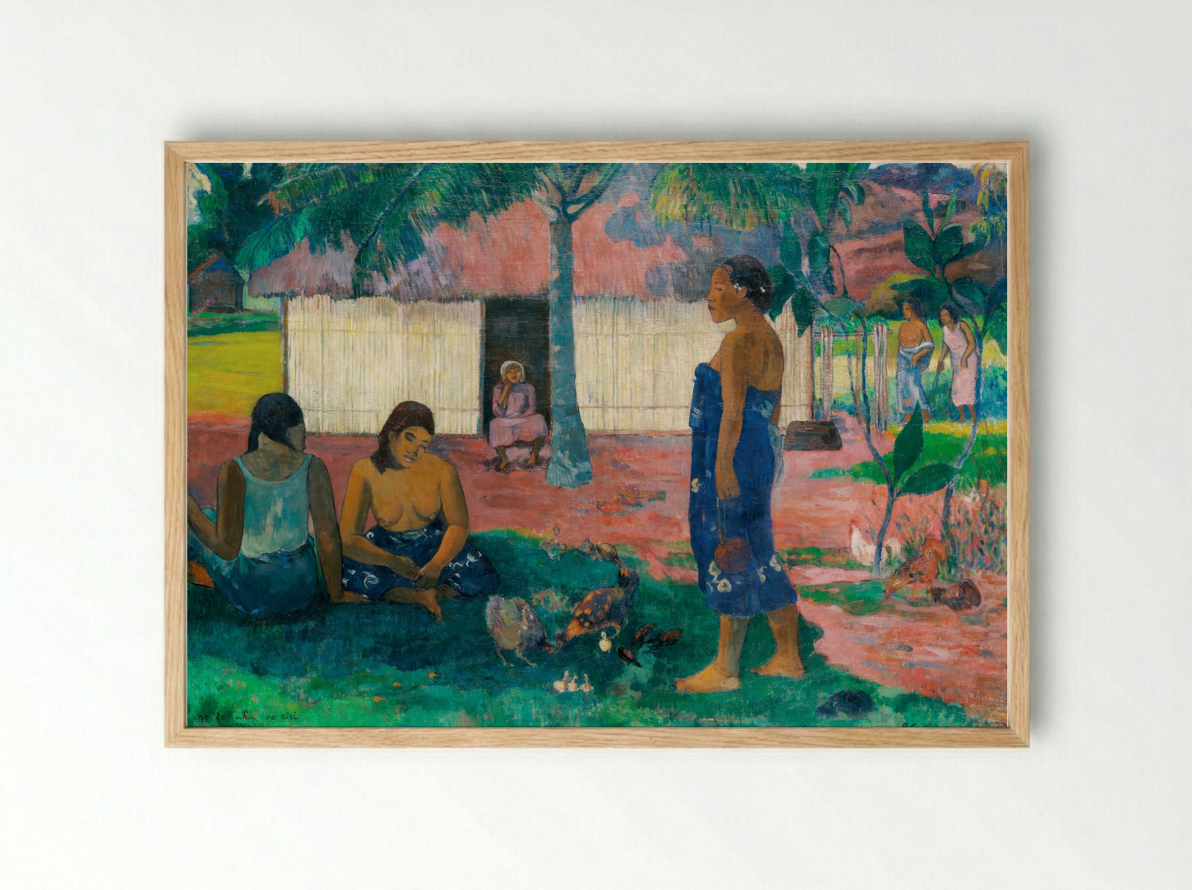 Why Are You Angry? (No te aha oe riri) - Paul Gauguin - Framed Print Wood
