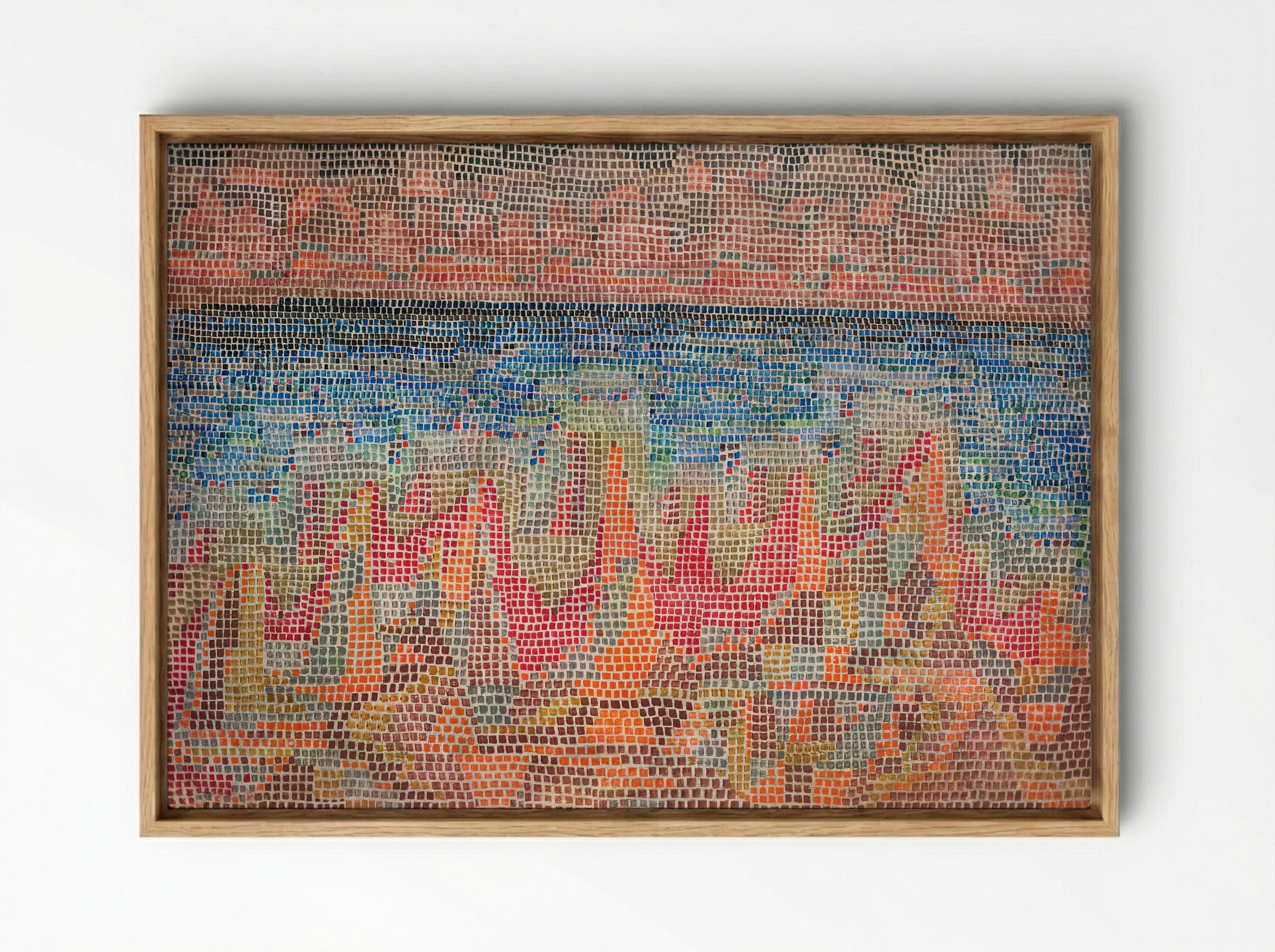 Klippen am Meer (Cliffs by the Sea) - Paul Klee - Framed Canvas Wood