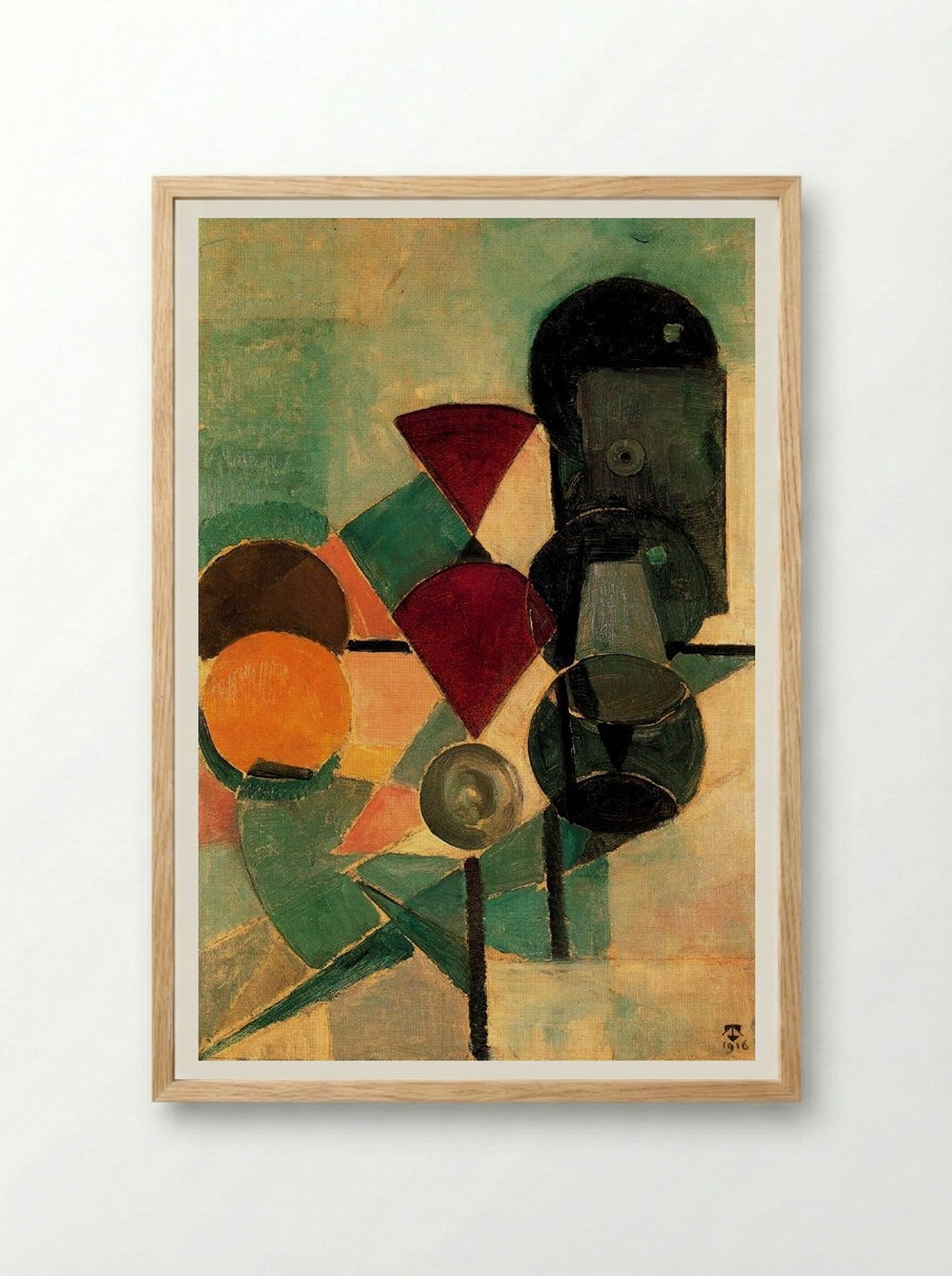 Composition II (Still Life) - Theo van Doesburg - Framed Print Wood