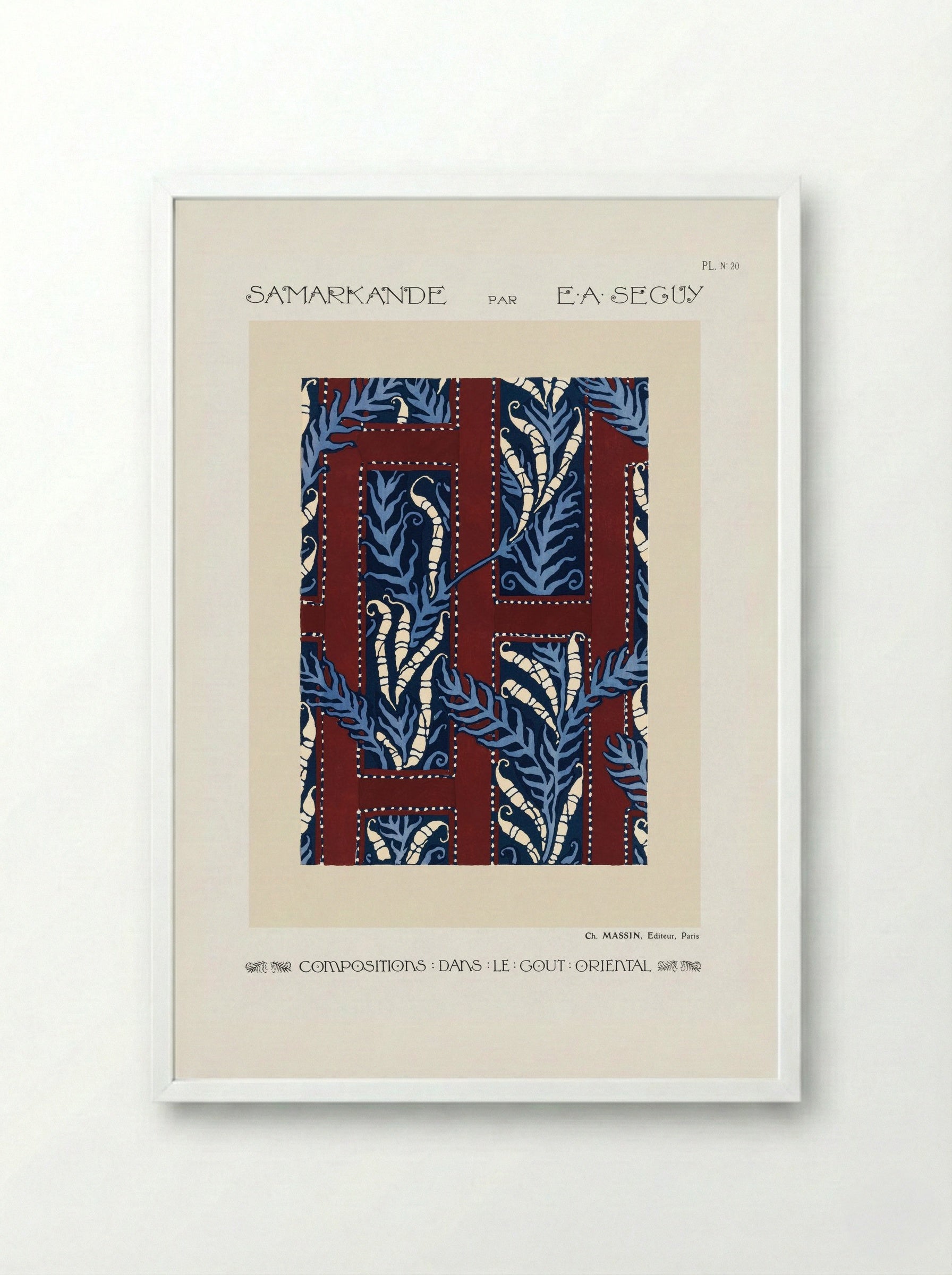 Samarkande, Plate No. 20 - Émile-Allain Séguy - Framed Print White