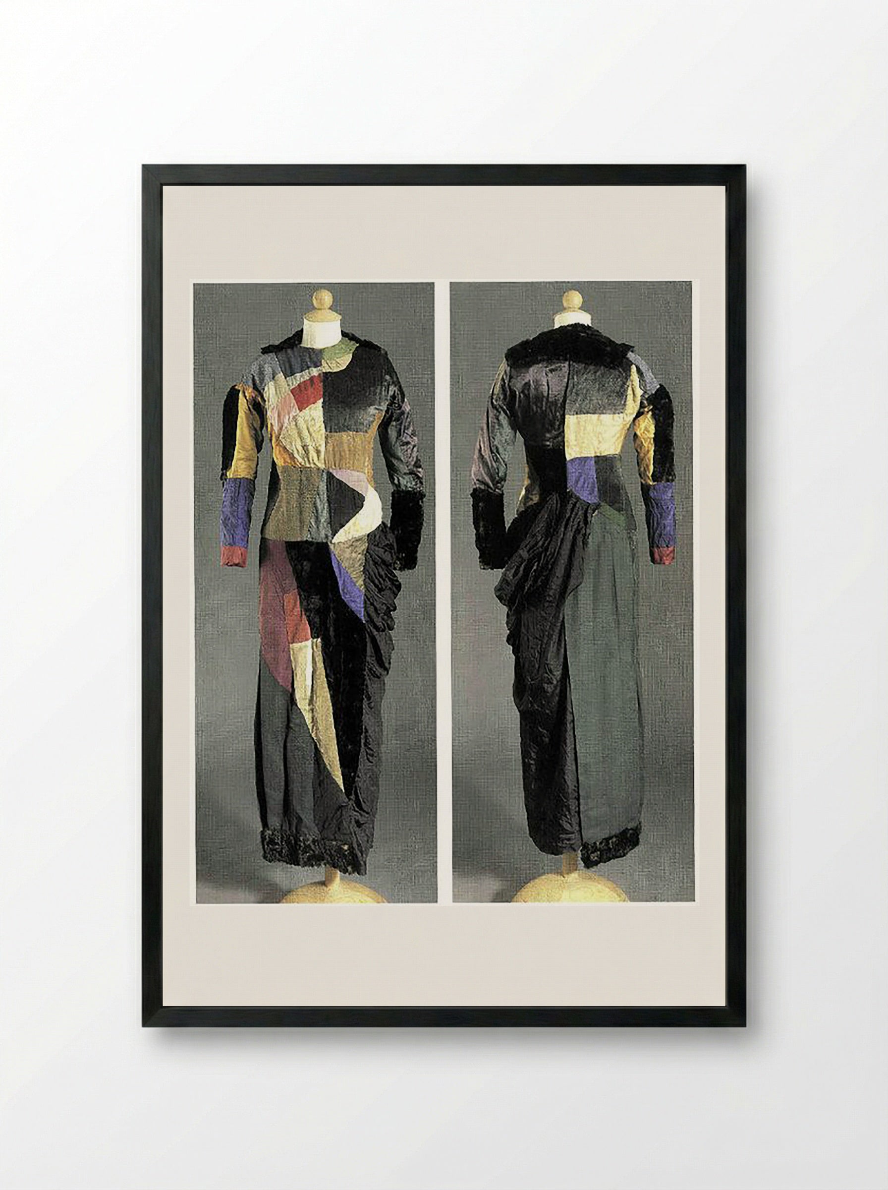 Simultaneous Dress - Sonia Delaunay-Terk - Framed Print Black