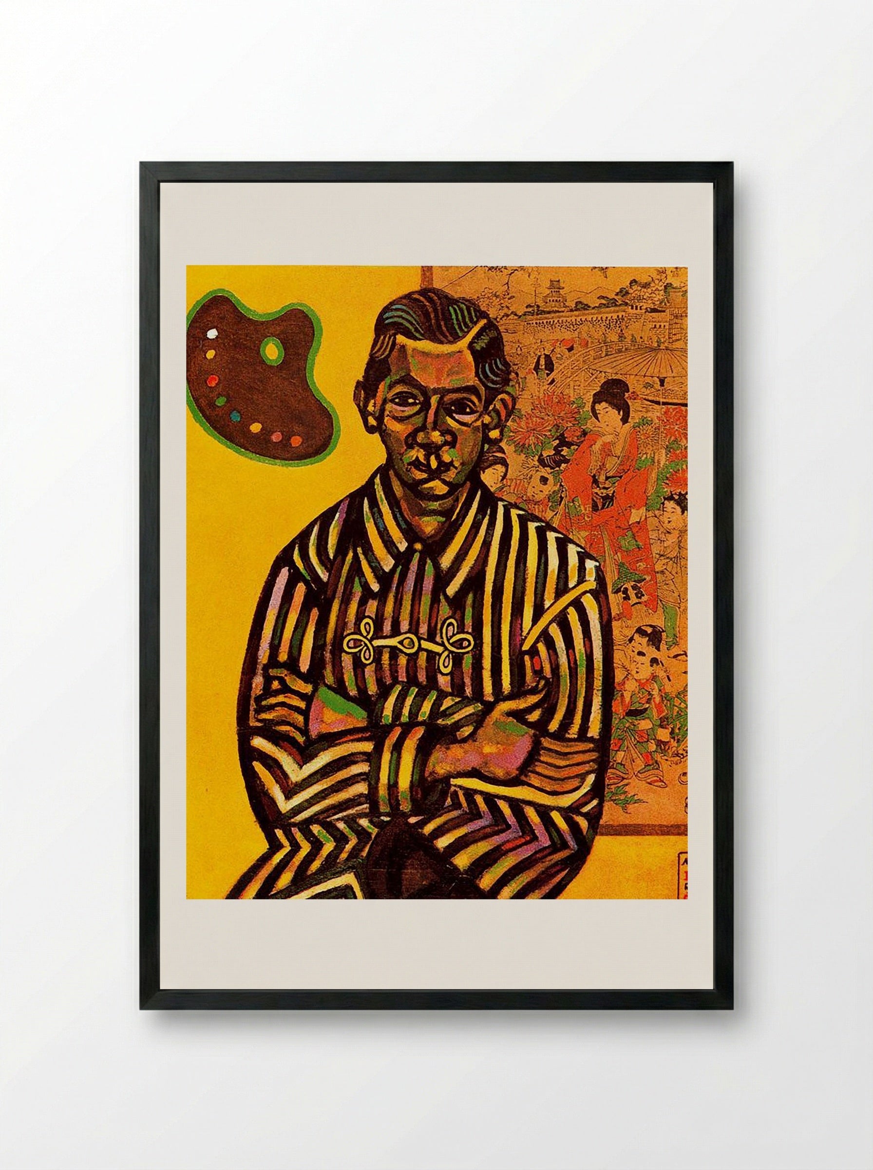 Portrait of E.C. Ricart - Joan Miró - Framed Print Black