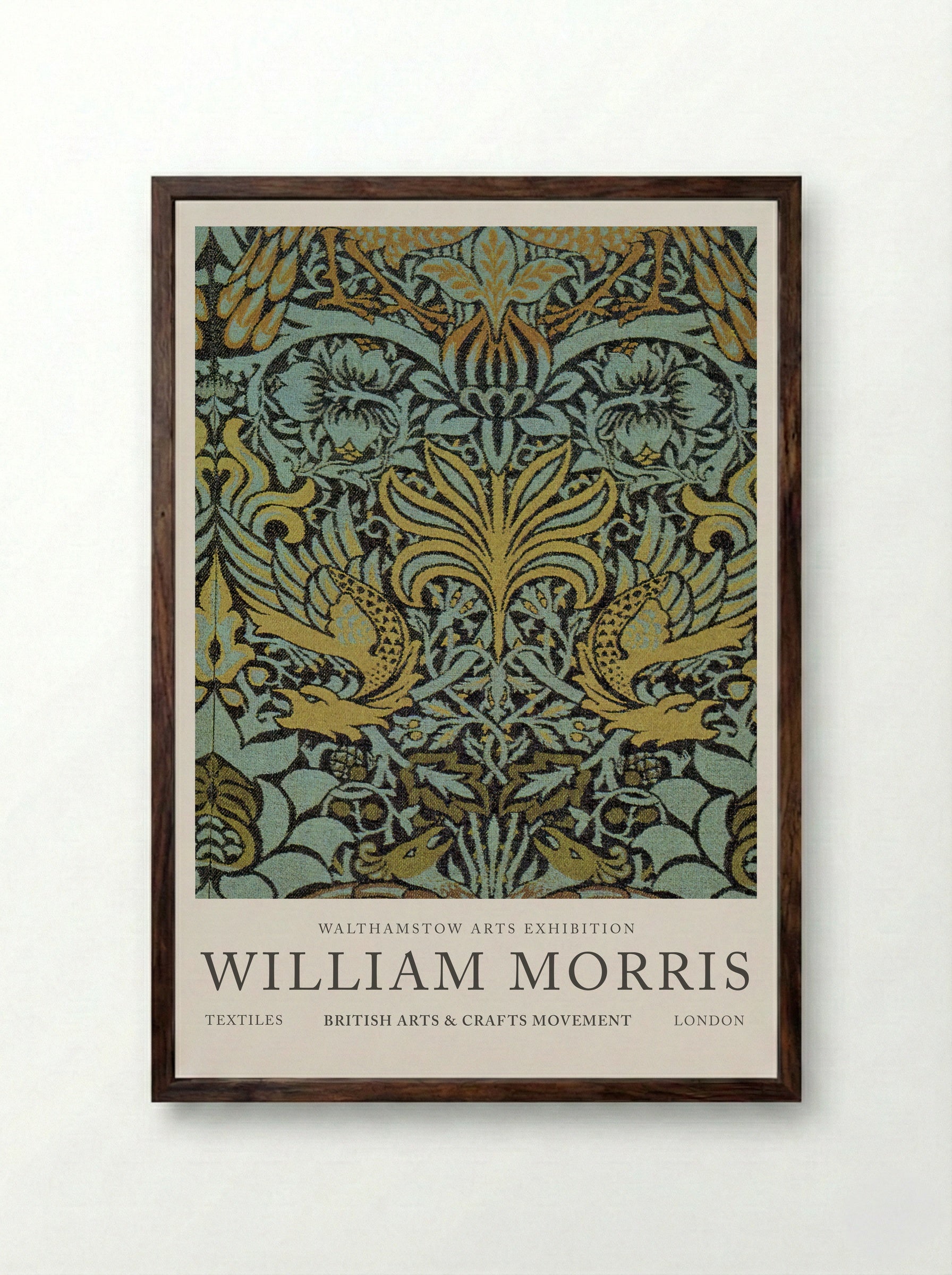 Peacock and Dragon Woven Wool Furnishing Fabric - William Morris