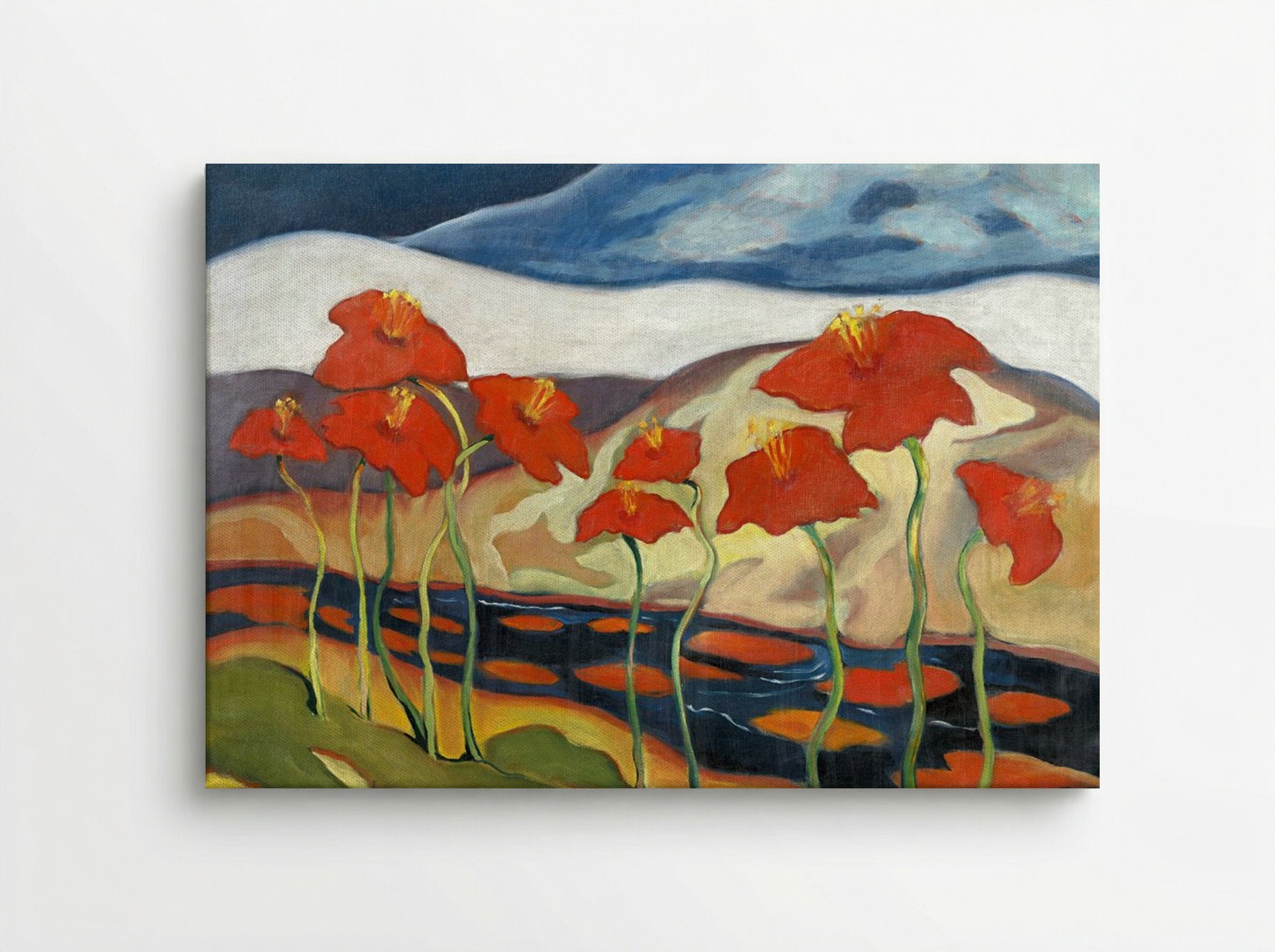 Landscape with Flowers (Nirvana) - Zolo Palugyay - Canvas