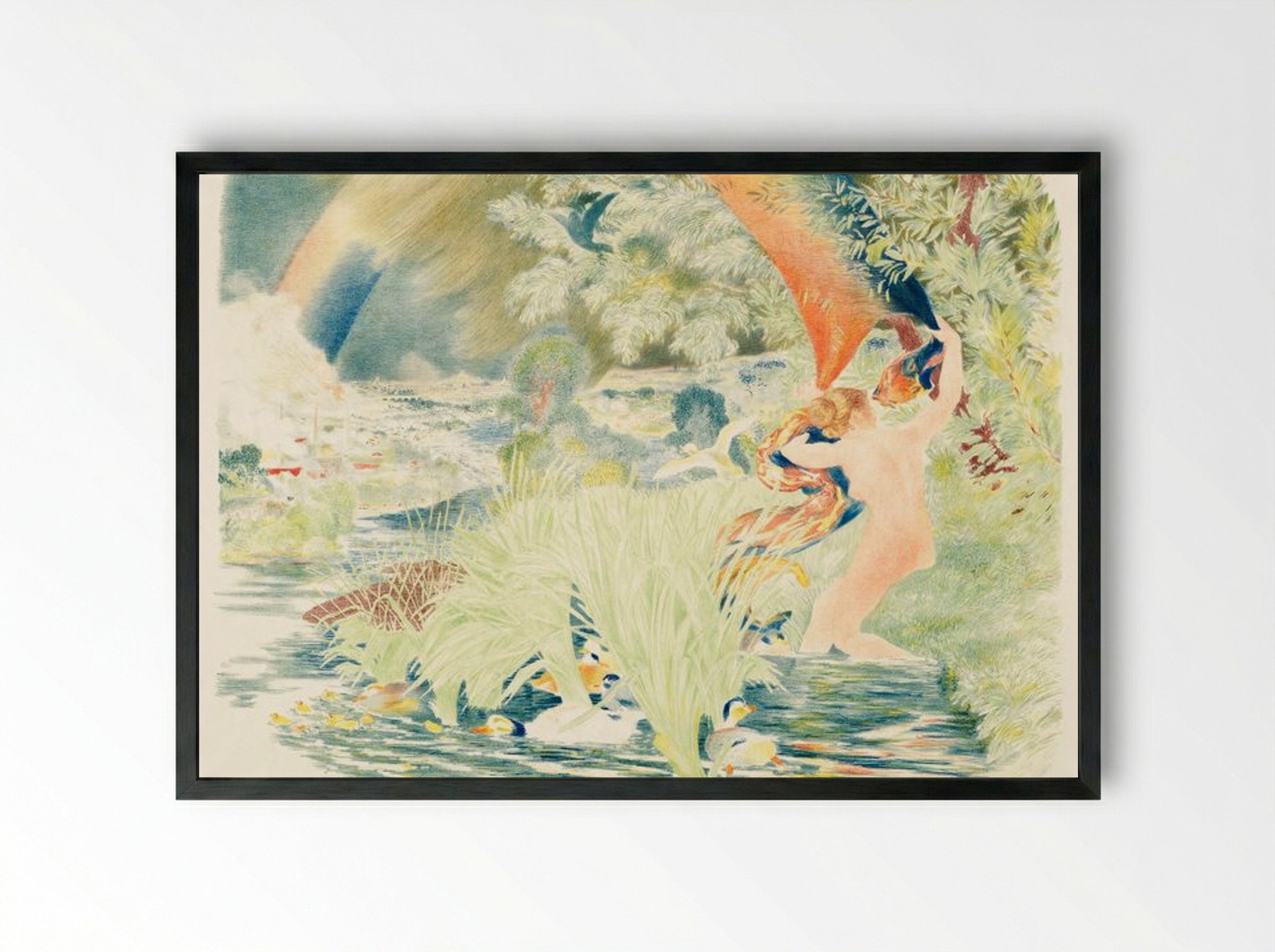 The Rainbow - Félix Bracquemond - Framed Print Black