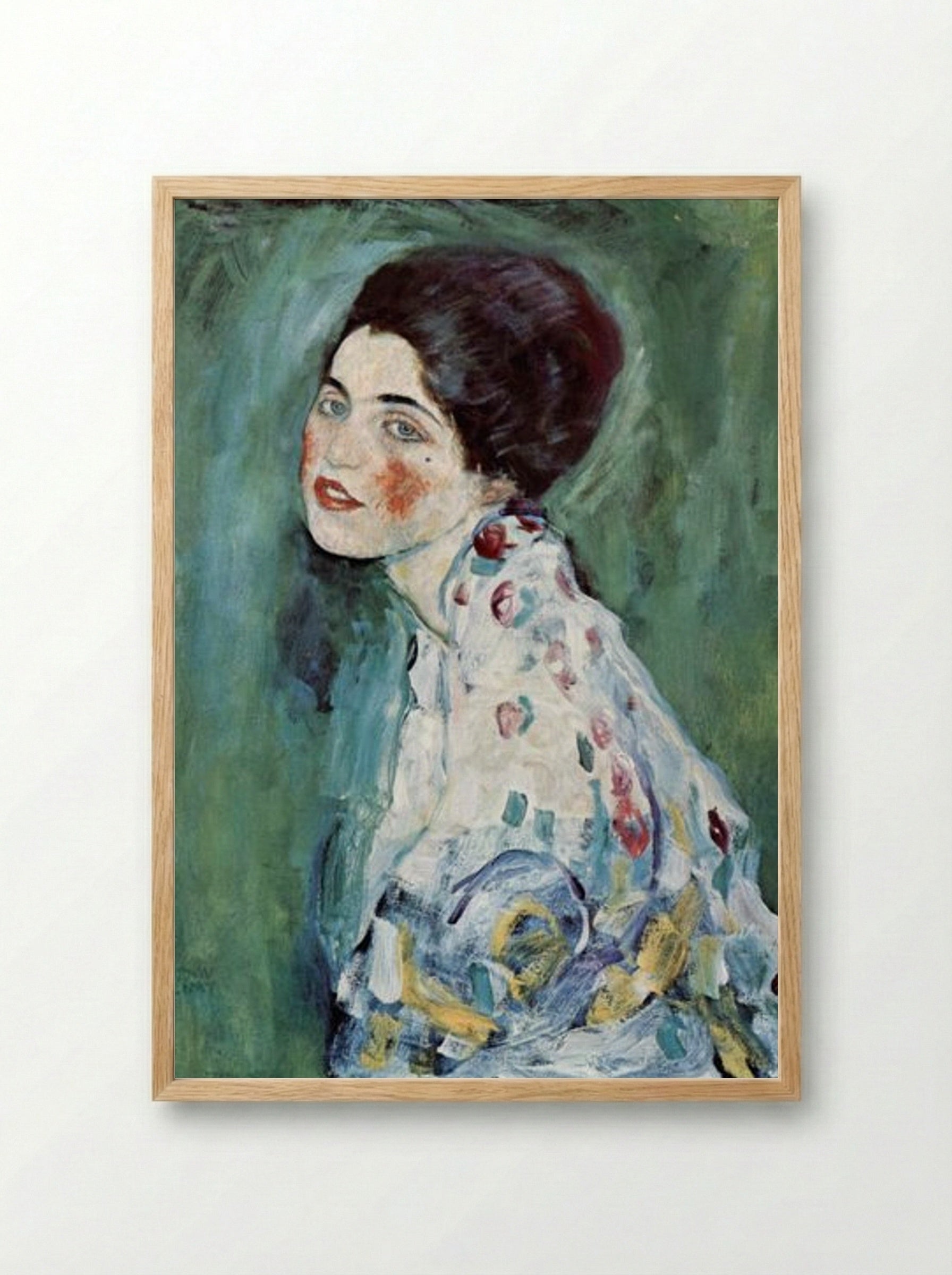 Portrait of a Lady - Gustav Klimt - Framed Print Wood