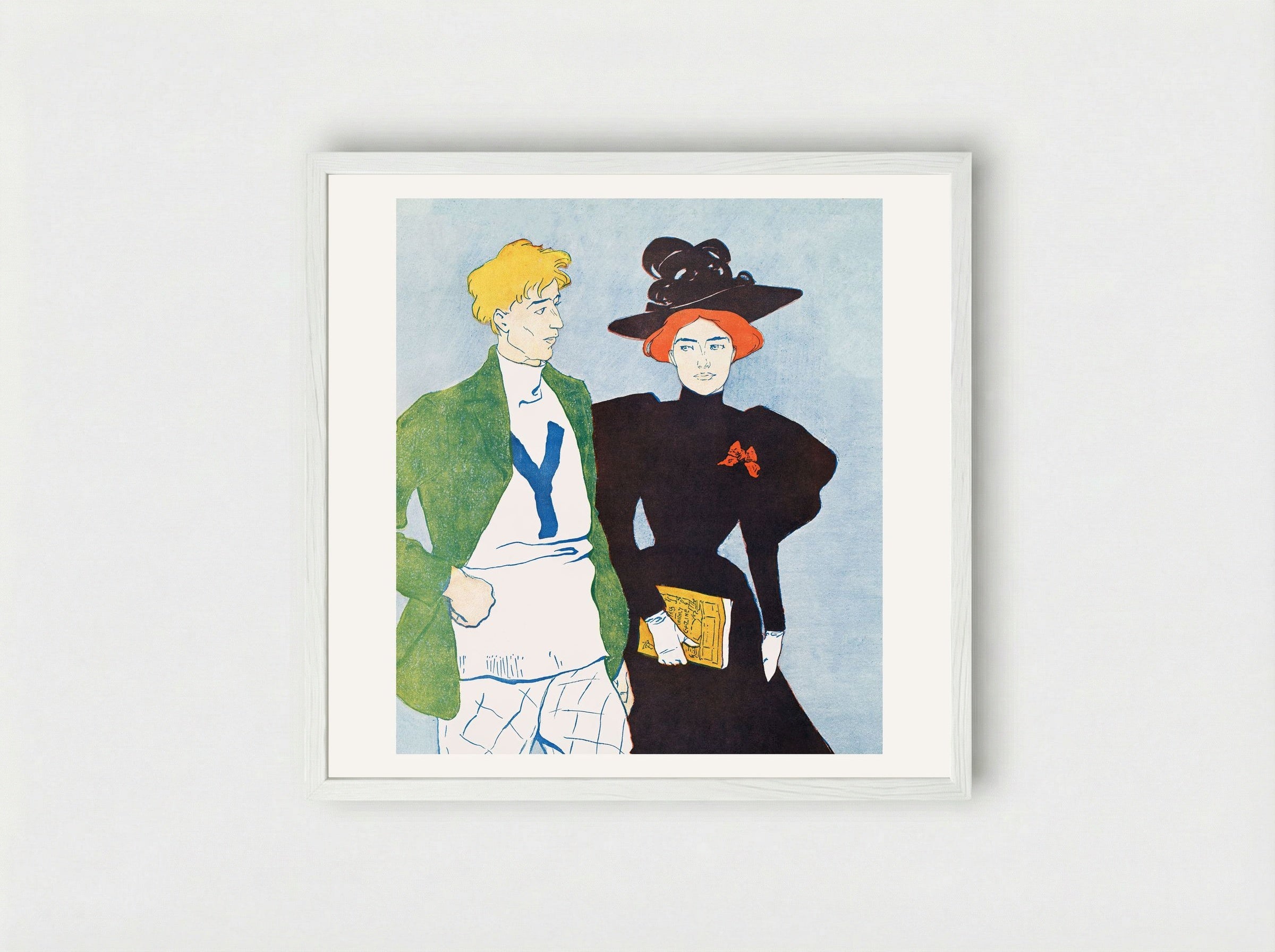 Harper's November - Edward Penfield - Framed Print White