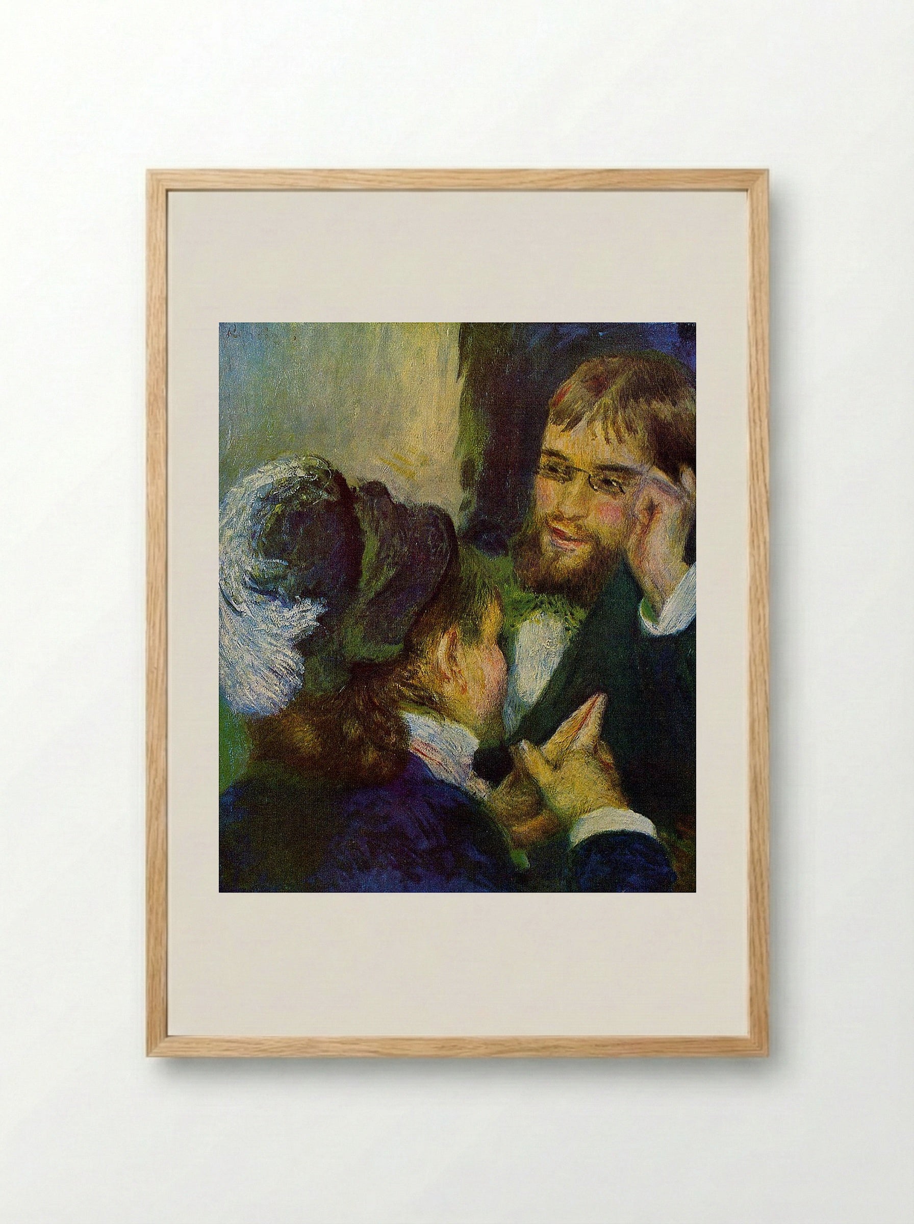 Conversation - Pierre-Auguste Renoir - Framed Print Wood