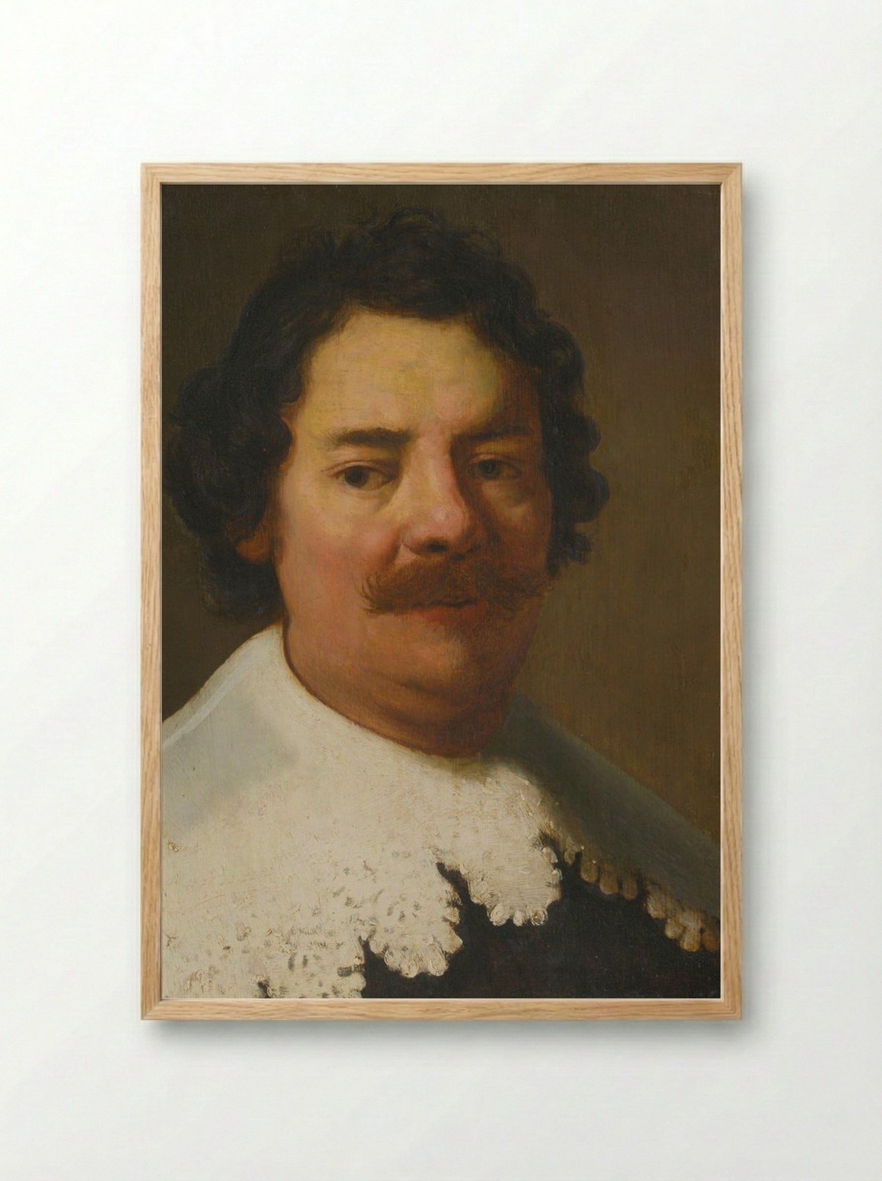 Portrait of Willem Burchgraeff - Bartholomeus van der Helst - Framed Print Wood