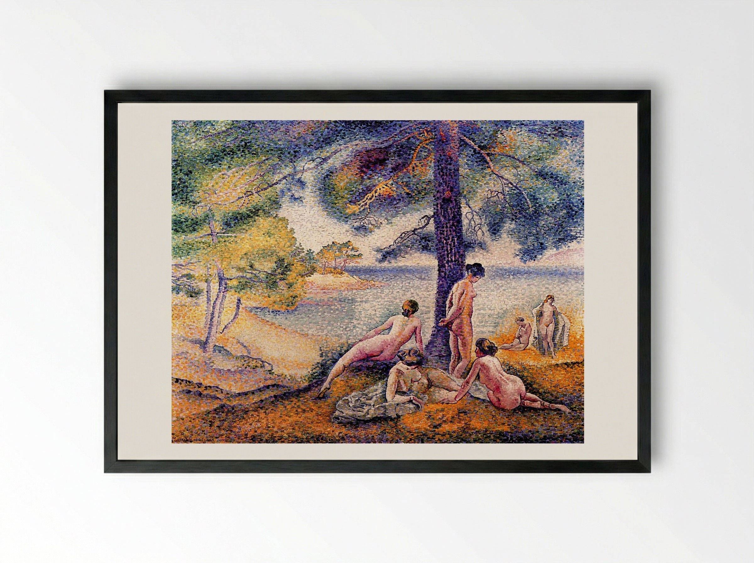 In the Shade - Henri-Edmond Cross - Framed Print Black