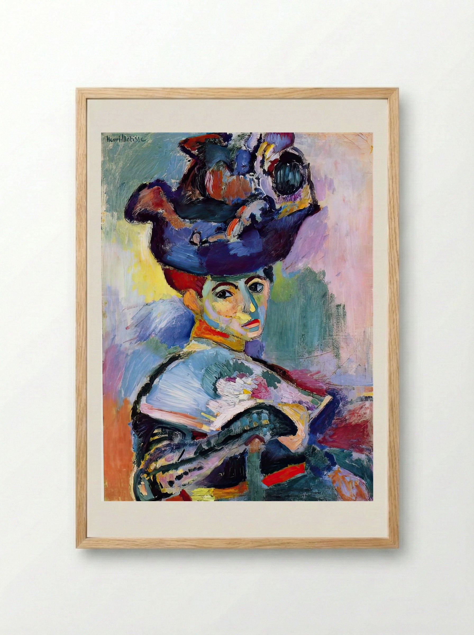 Woman Beside the Water by Henri Matisse – Fauvist Figurative Landscape Print - Framed Print Wood