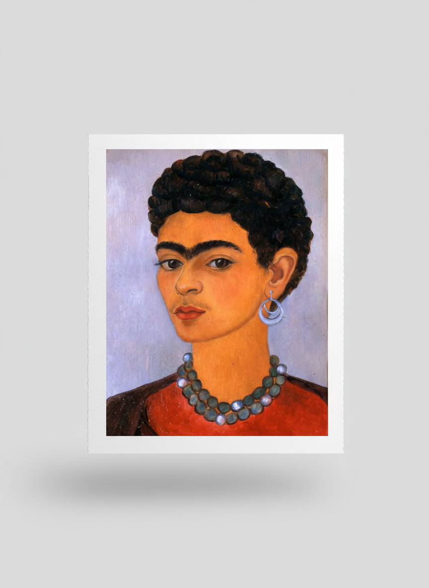 Self-Portrait with Curly Hair - Frida Kahlo - Poster