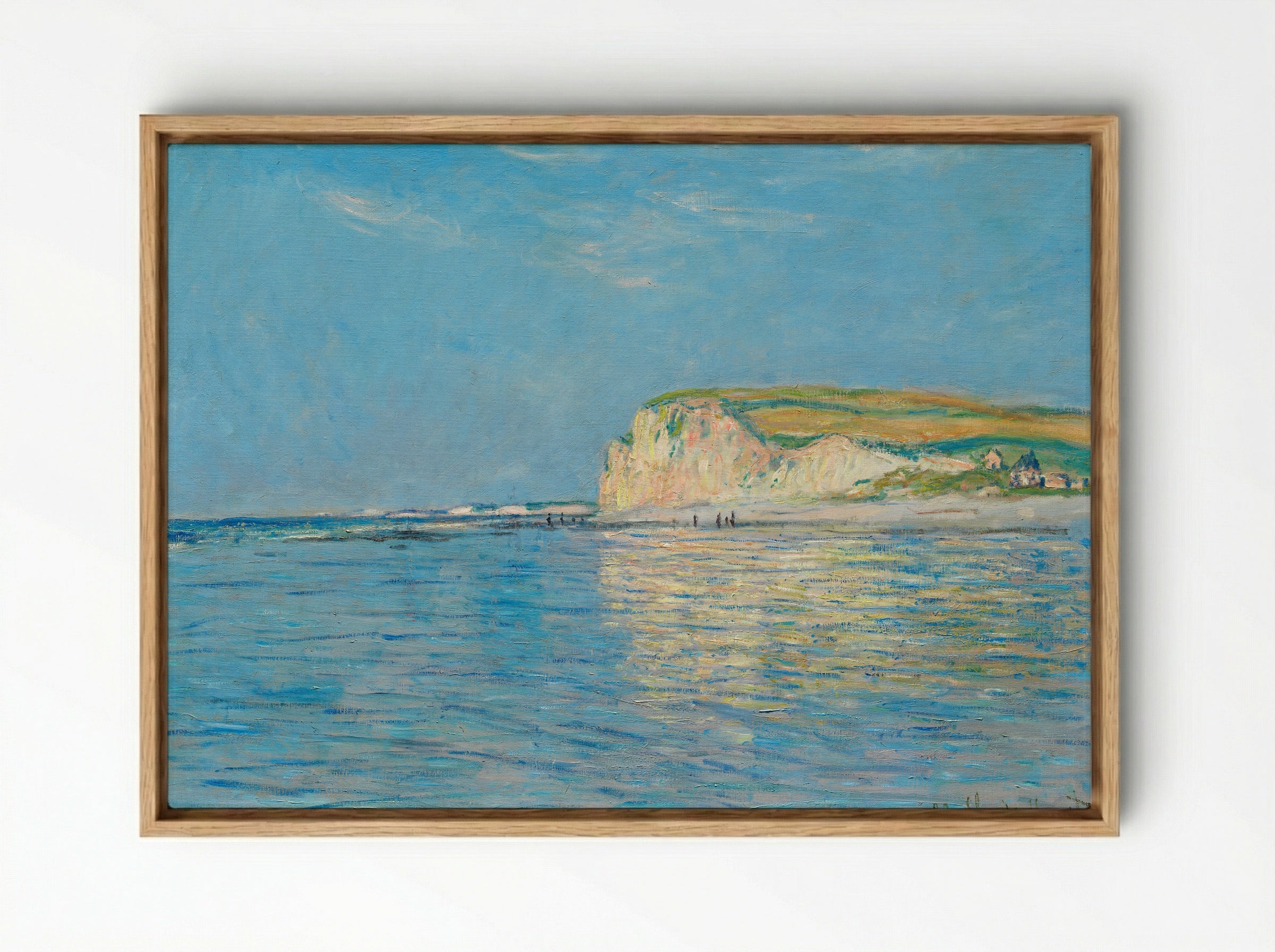 Low Tide at Pourville, near Dieppe - Claude Monet - Framed Canvas Wood
