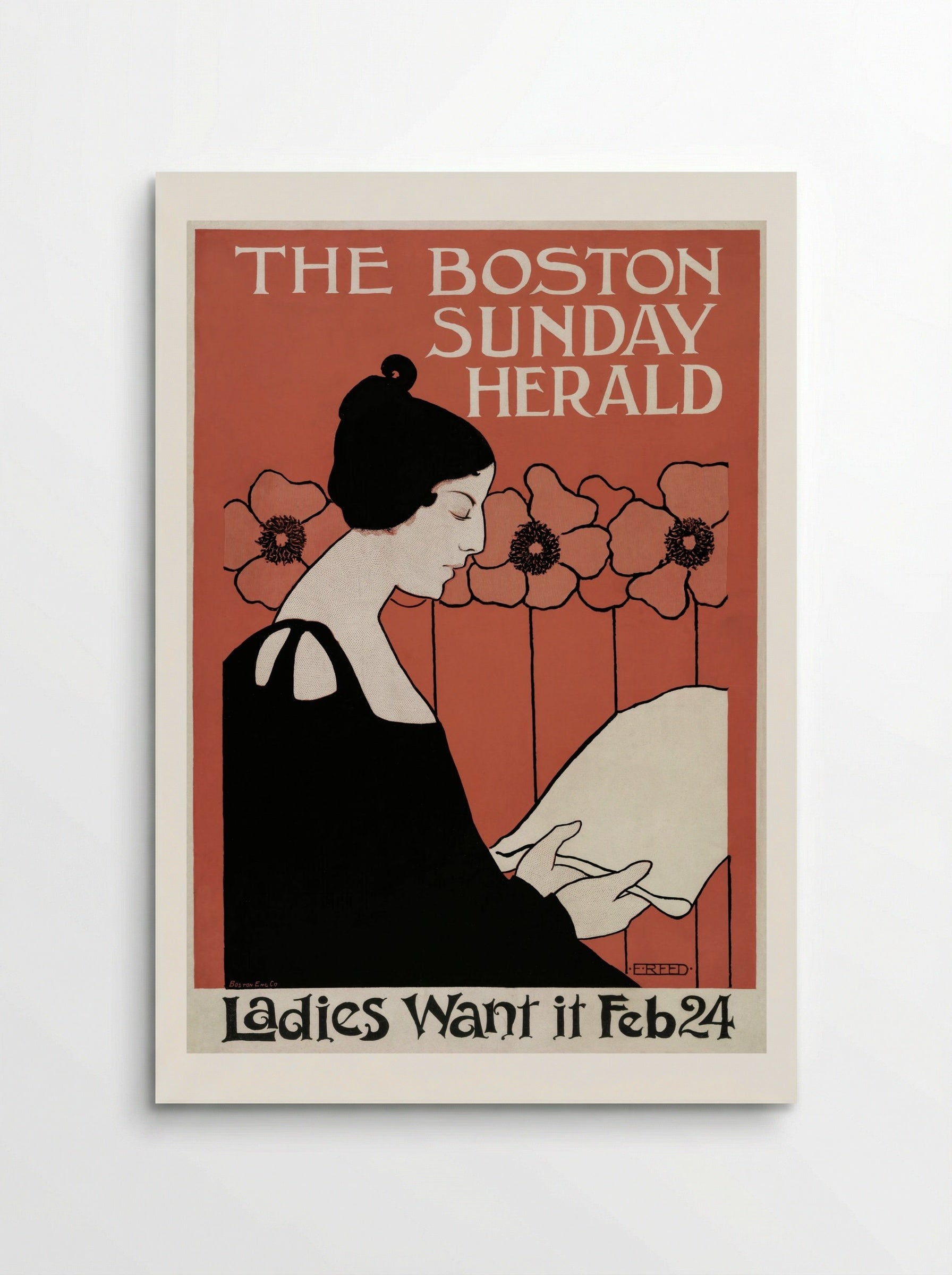 The Boston Sunday Herald - E.E. Reed - Poster