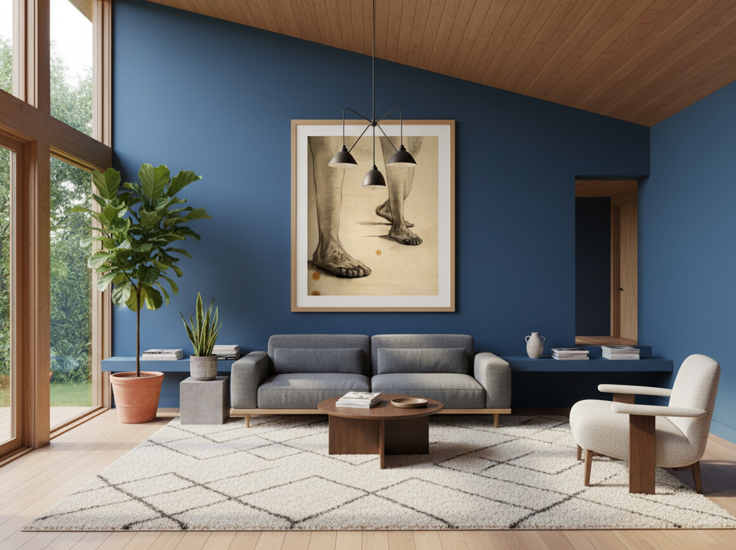 Study of Feet (Anatomical Drawing) - Fine Art Print - Lifestyle