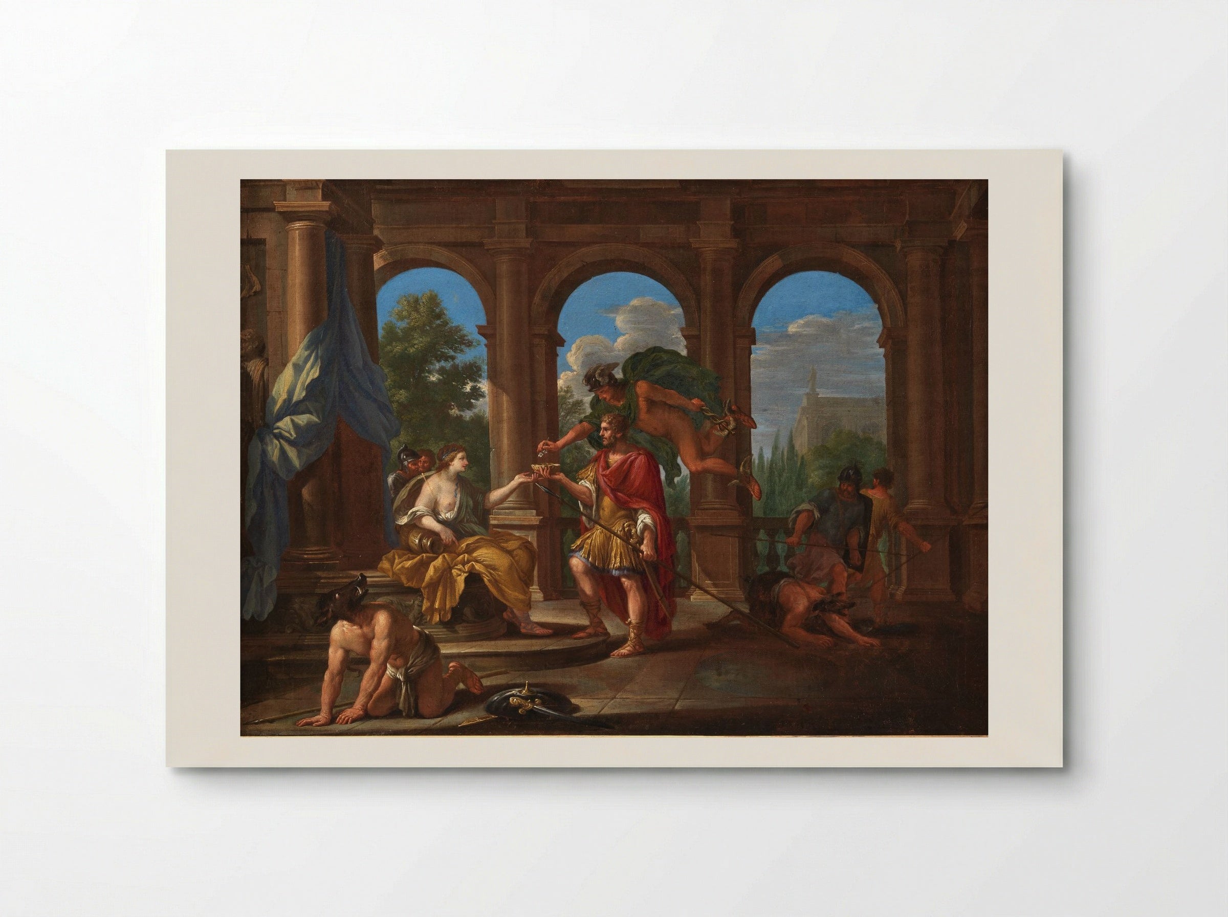 Church and Odysseus - Pietro da Cortona - Poster