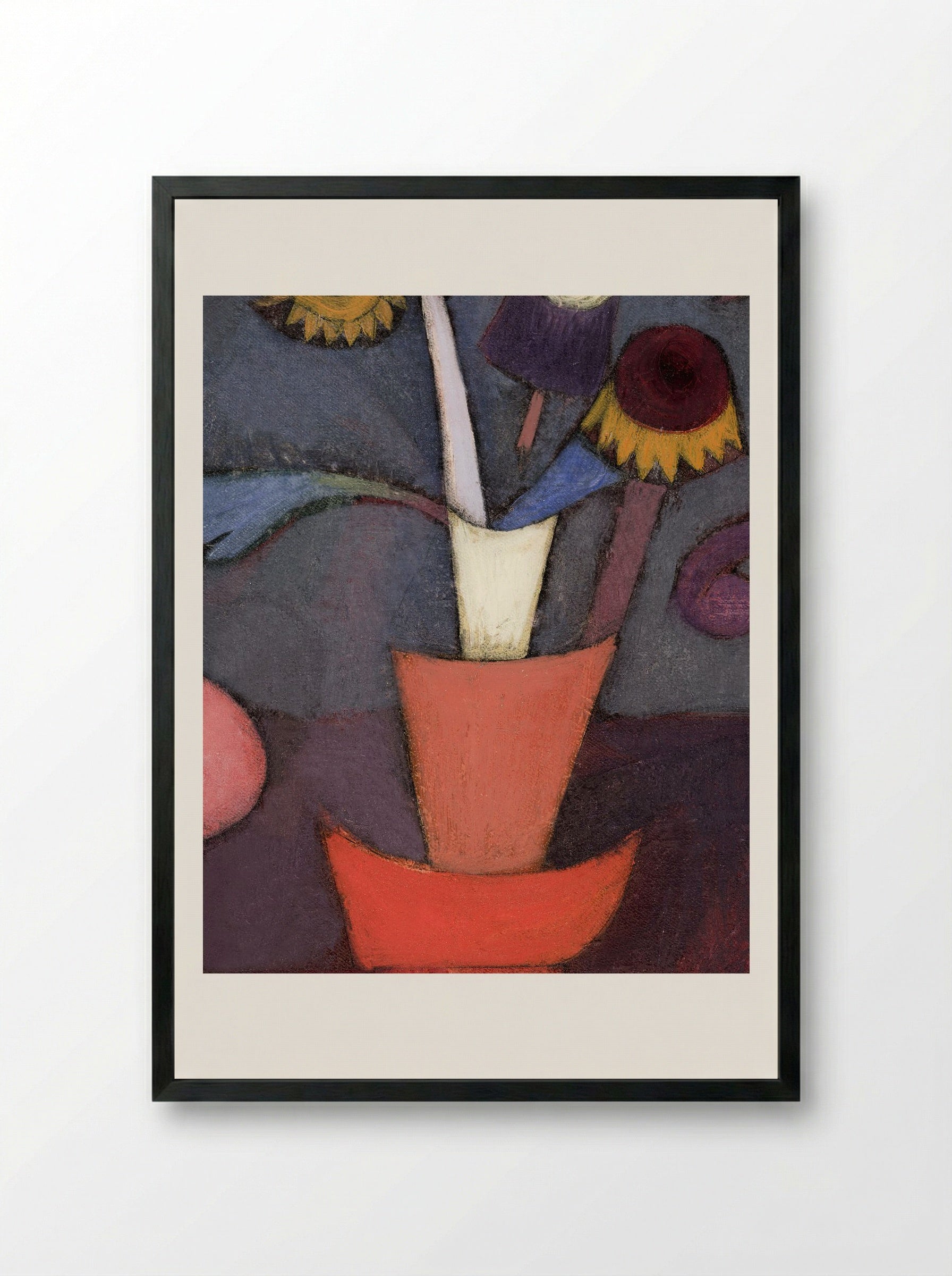 Autumn Flower - Paul Klee - Framed Print Black