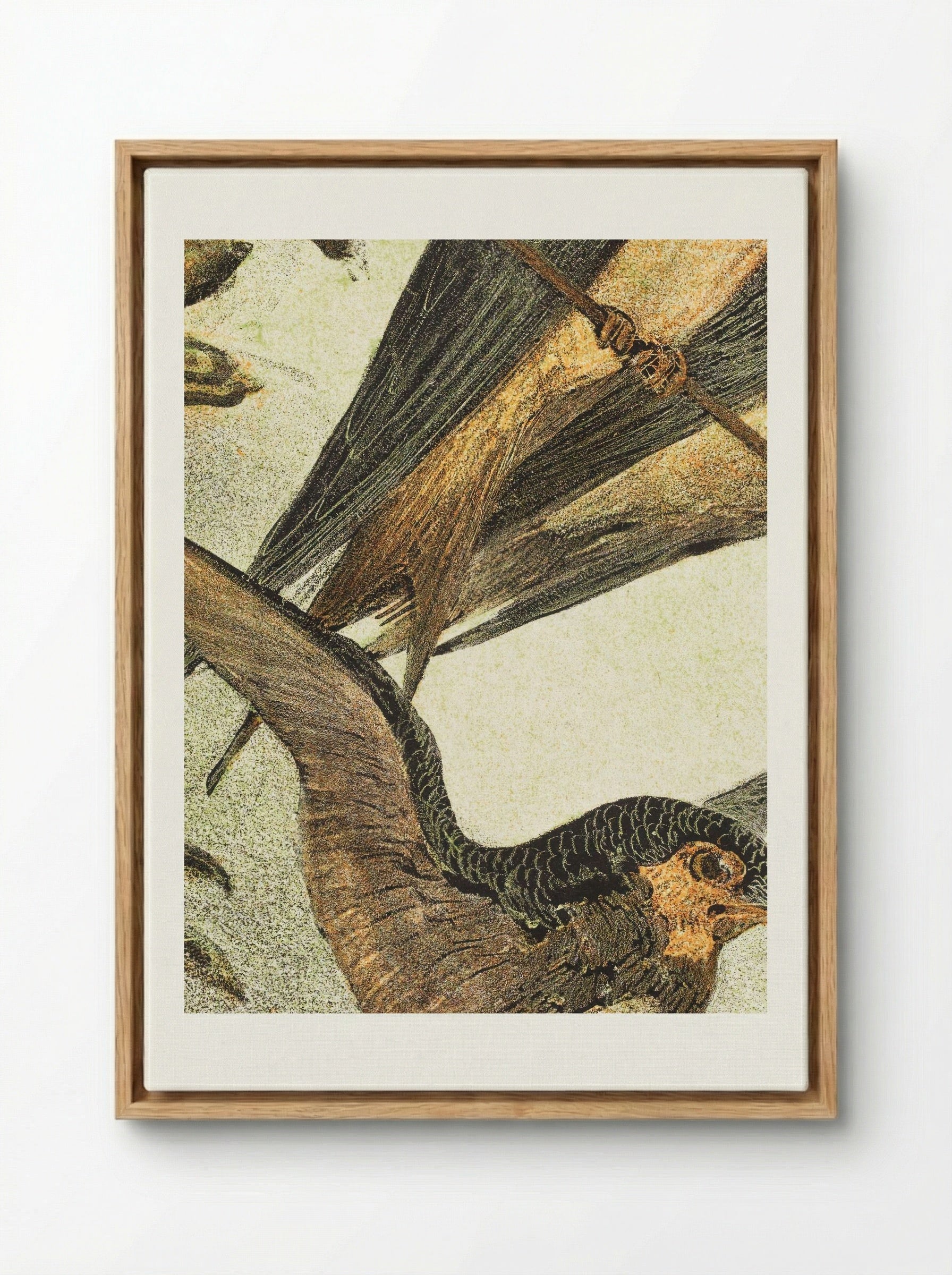 Drie zwaluwen (Three Swallows) - Theo van Hoytema - Framed Canvas Wood