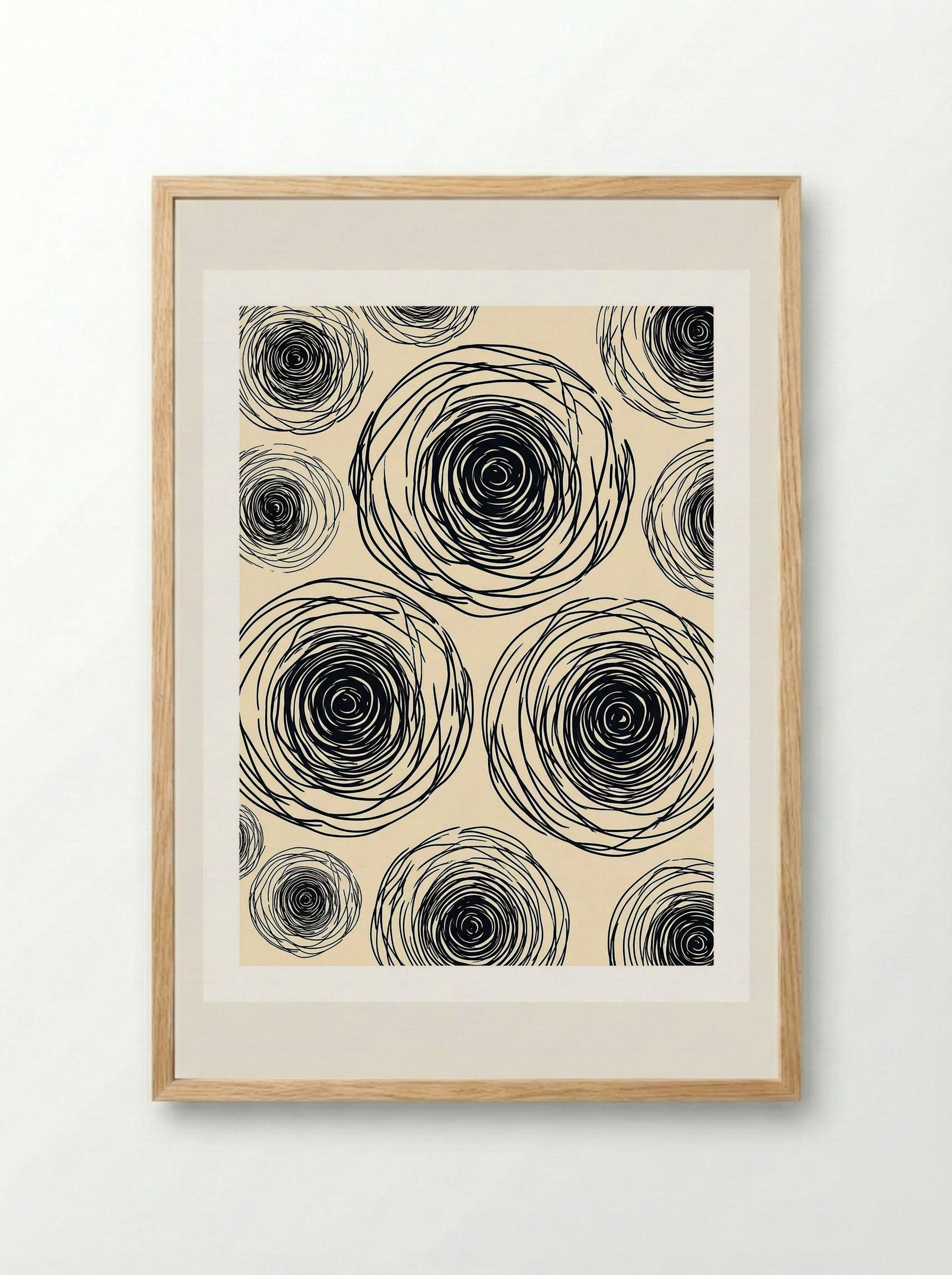 Swirling Cosmos Poster - Framed Print Wood