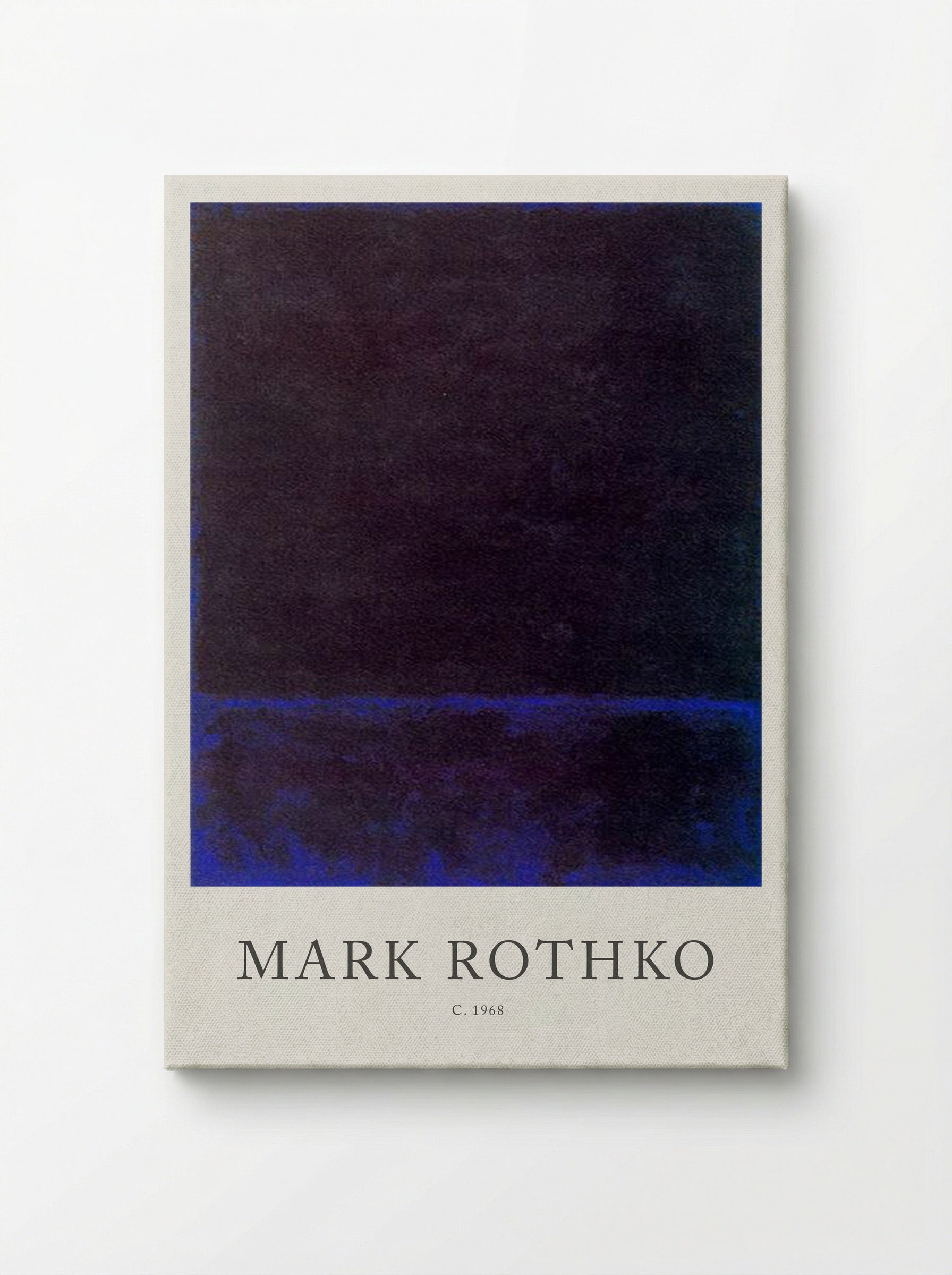 Untitled (Dark Blue Band, c. 1968) - Mark Rothko - Canvas