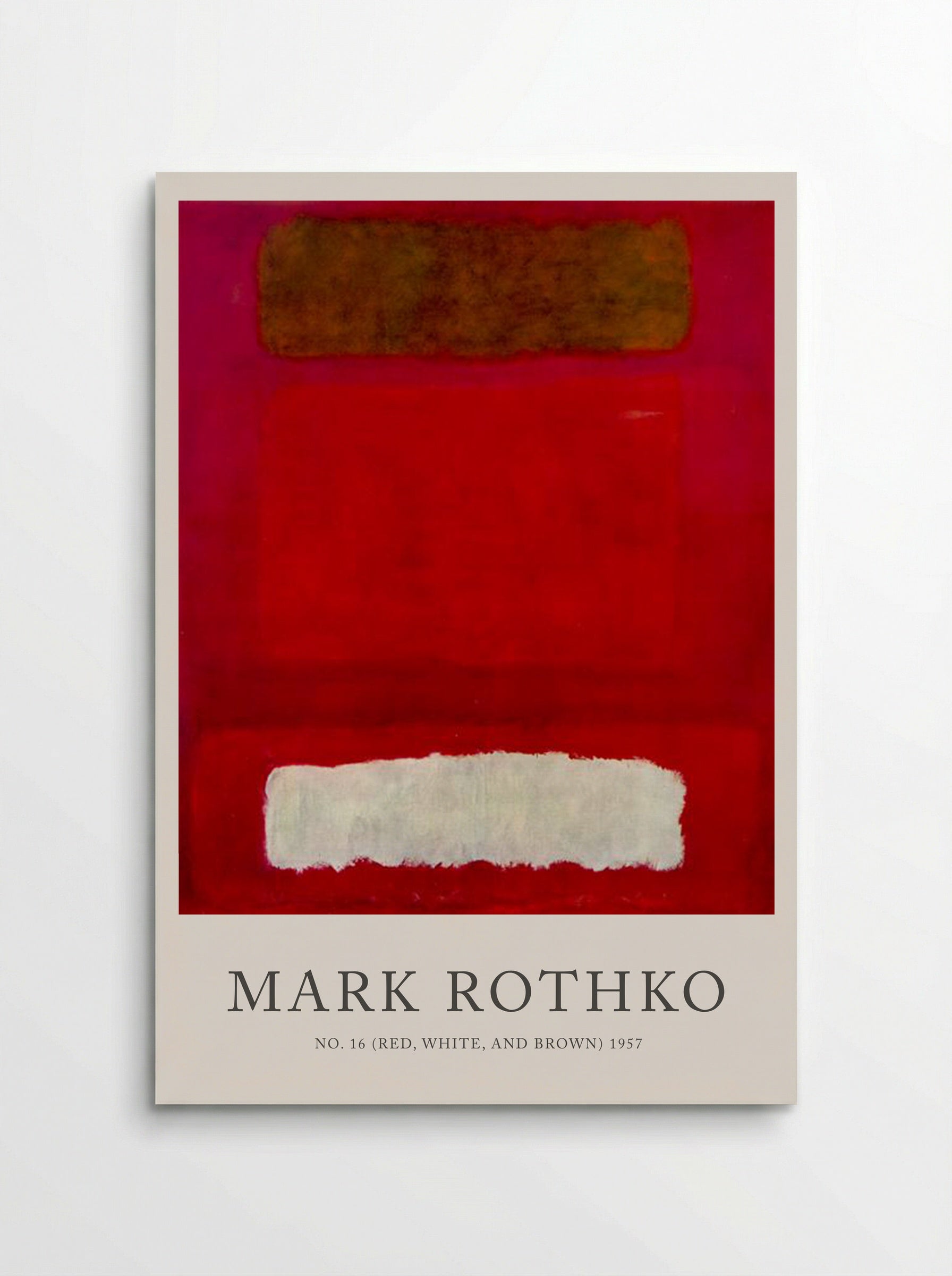 No. 16 (Red, White, and Brown) - Mark Rothko - Poster