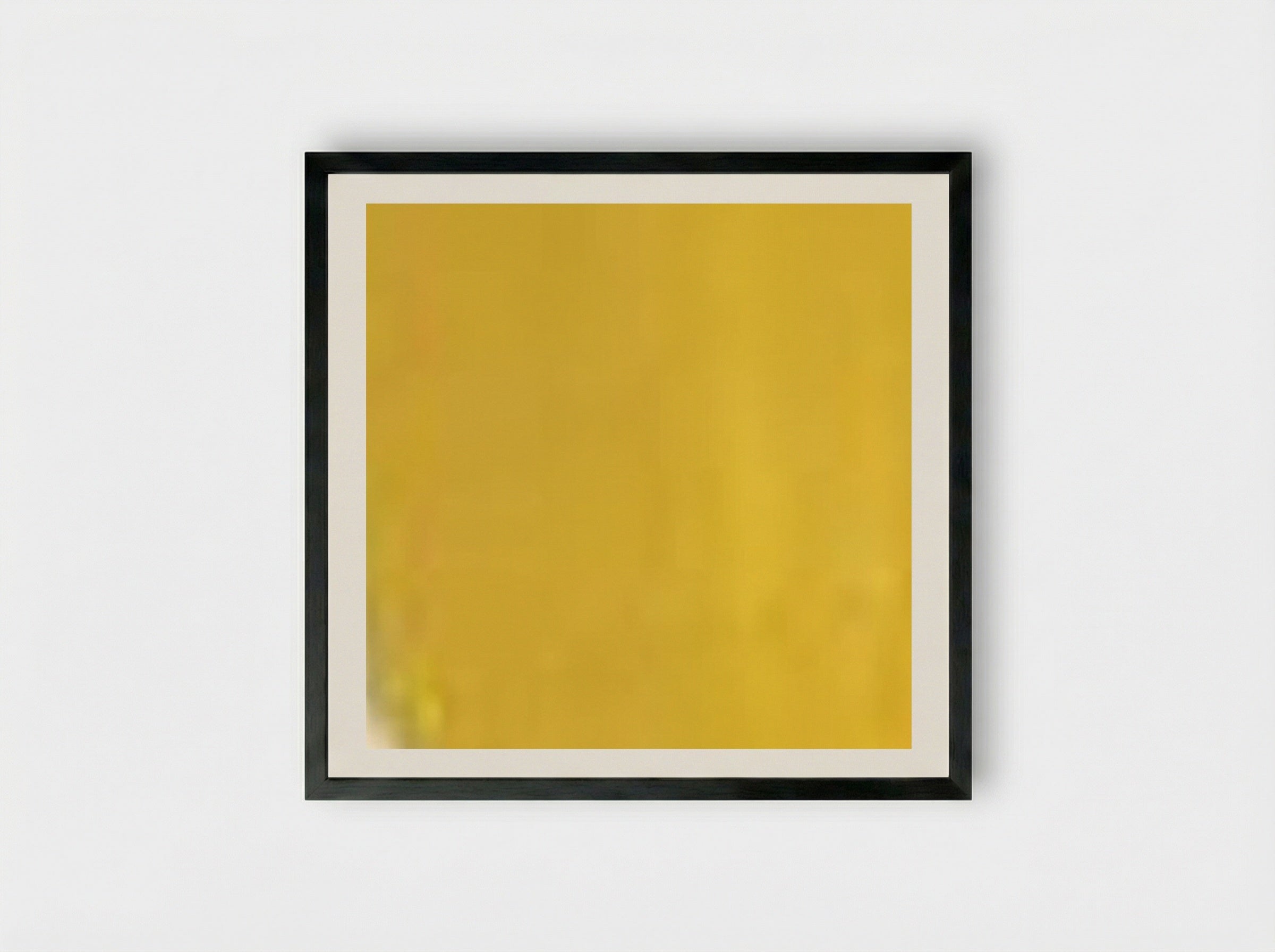 Zinc Yellow - Franz Kline - Framed Print Black