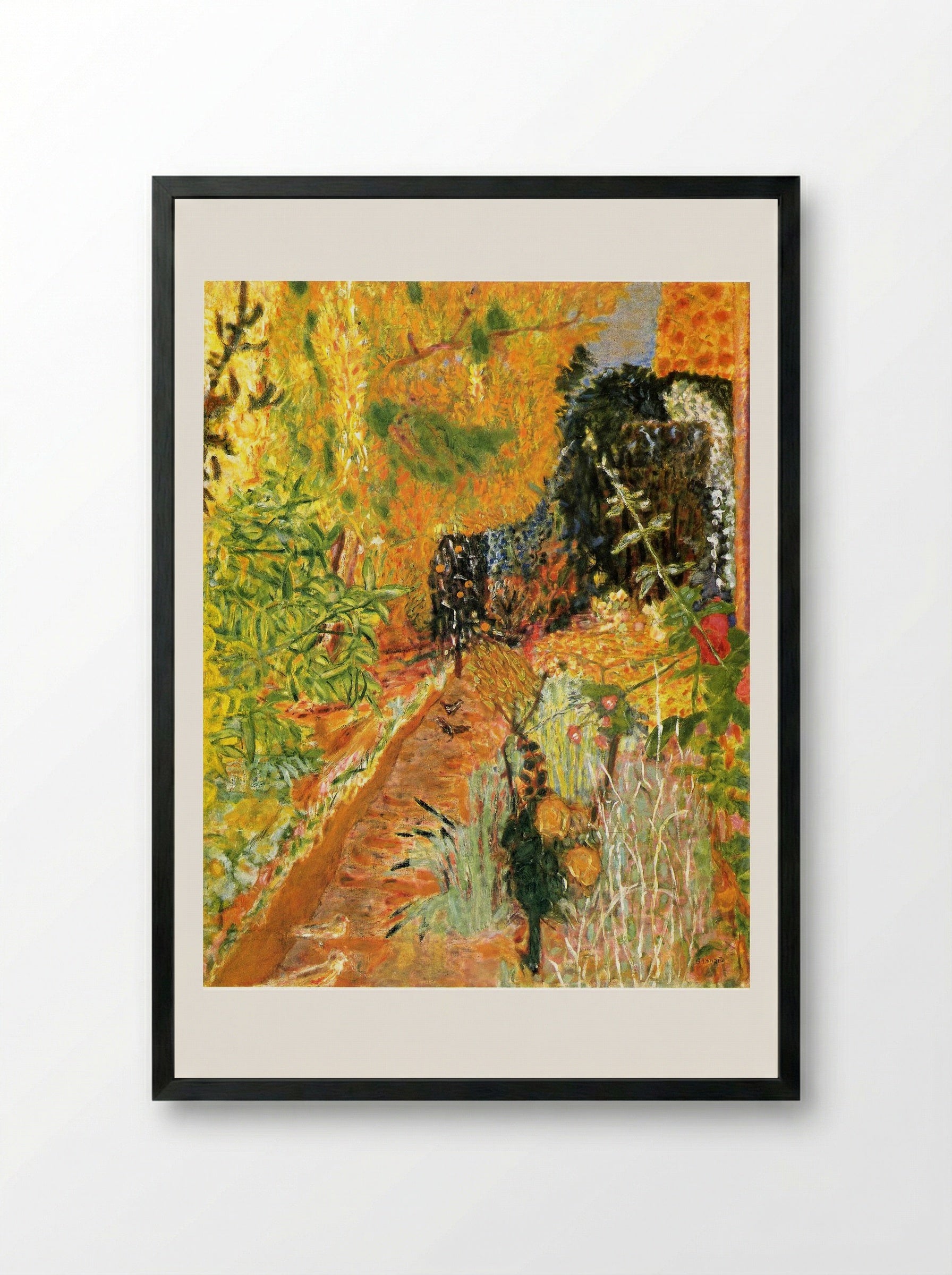 The Garden - Pierre Bonnard - Framed Print Black