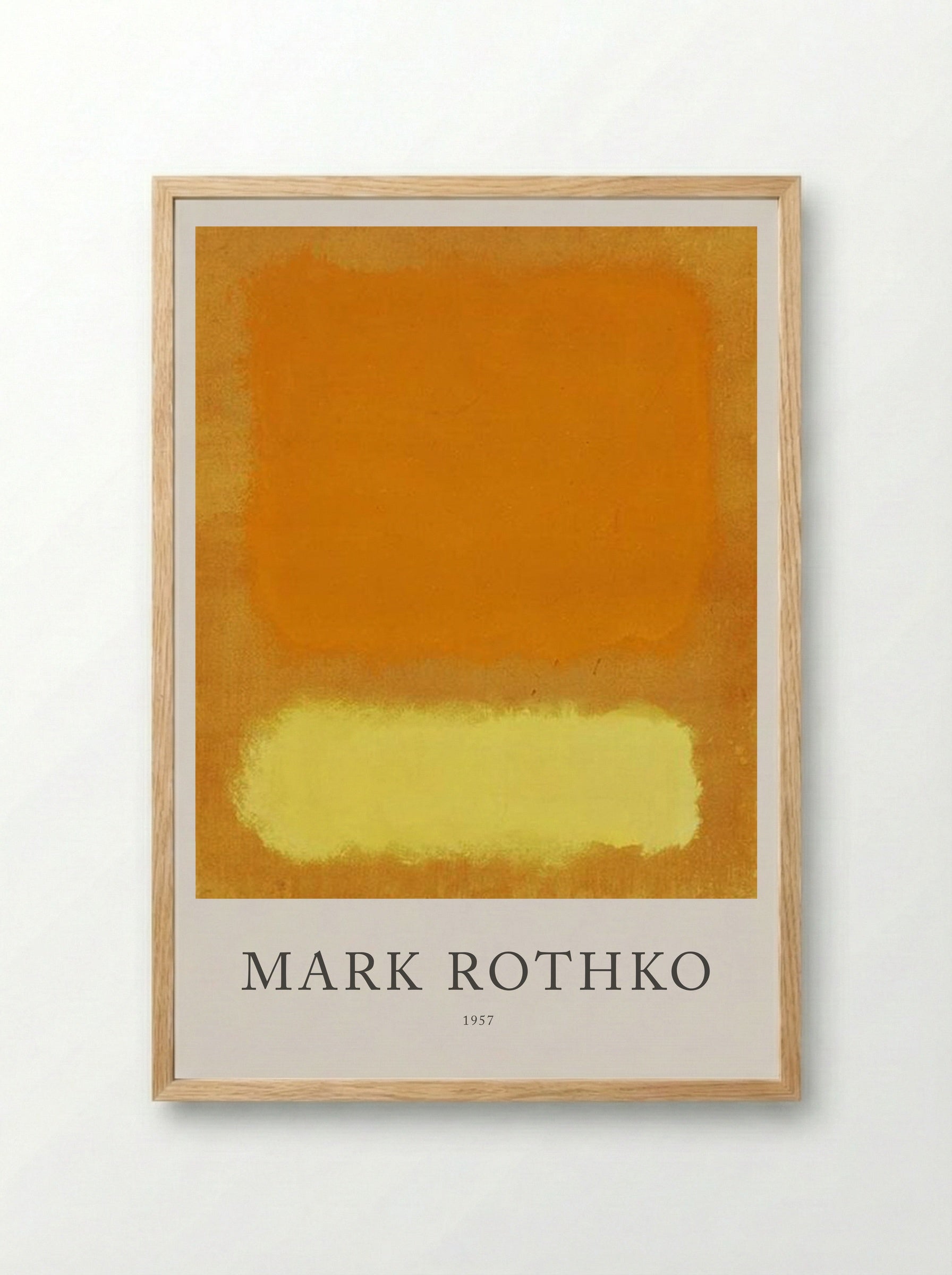 Untitled (Orange and Yellow) - Mark Rothko - Framed Print Wood