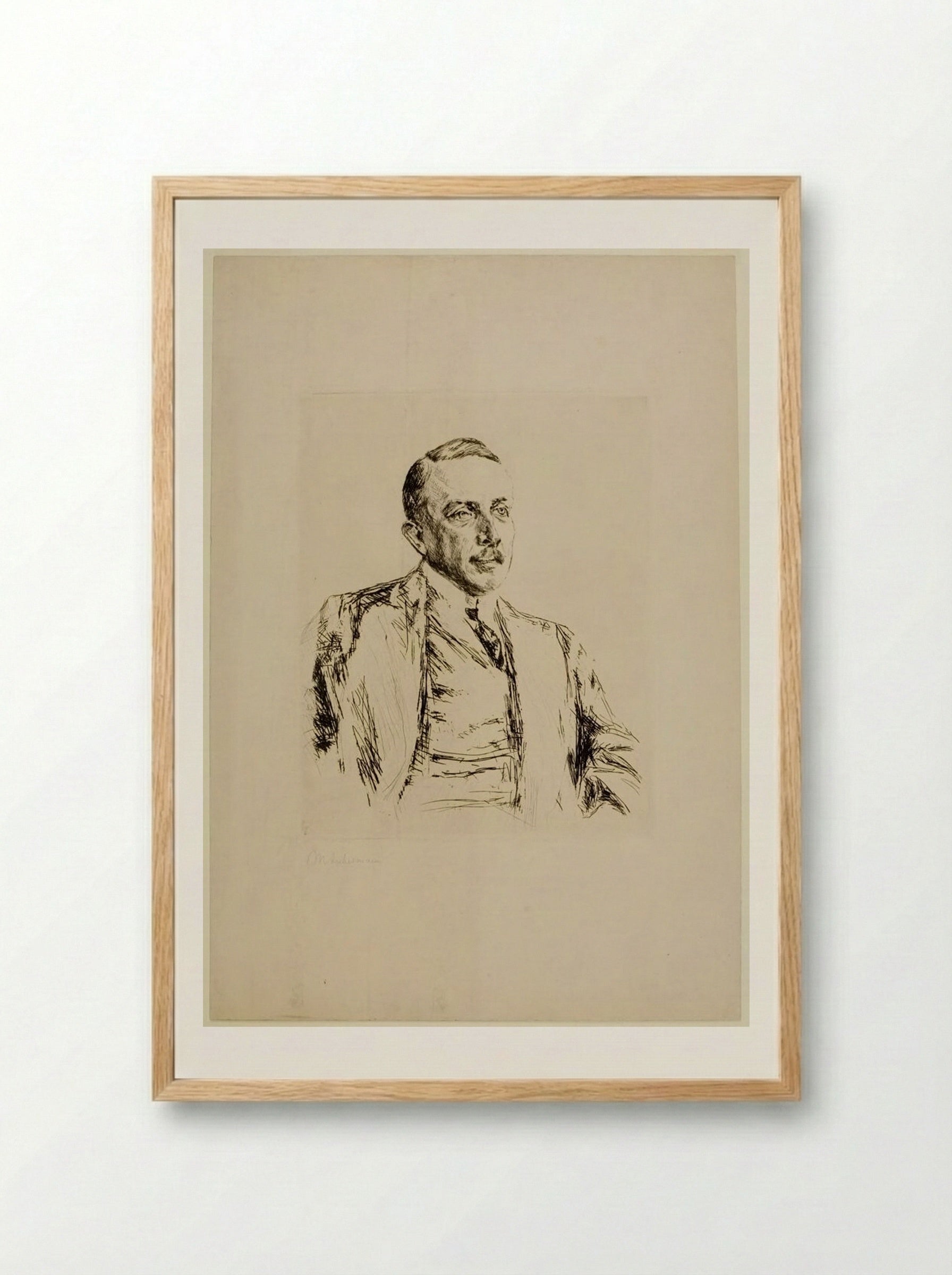 Richard von Kühlmann - Max Liebermann - Framed Print Wood